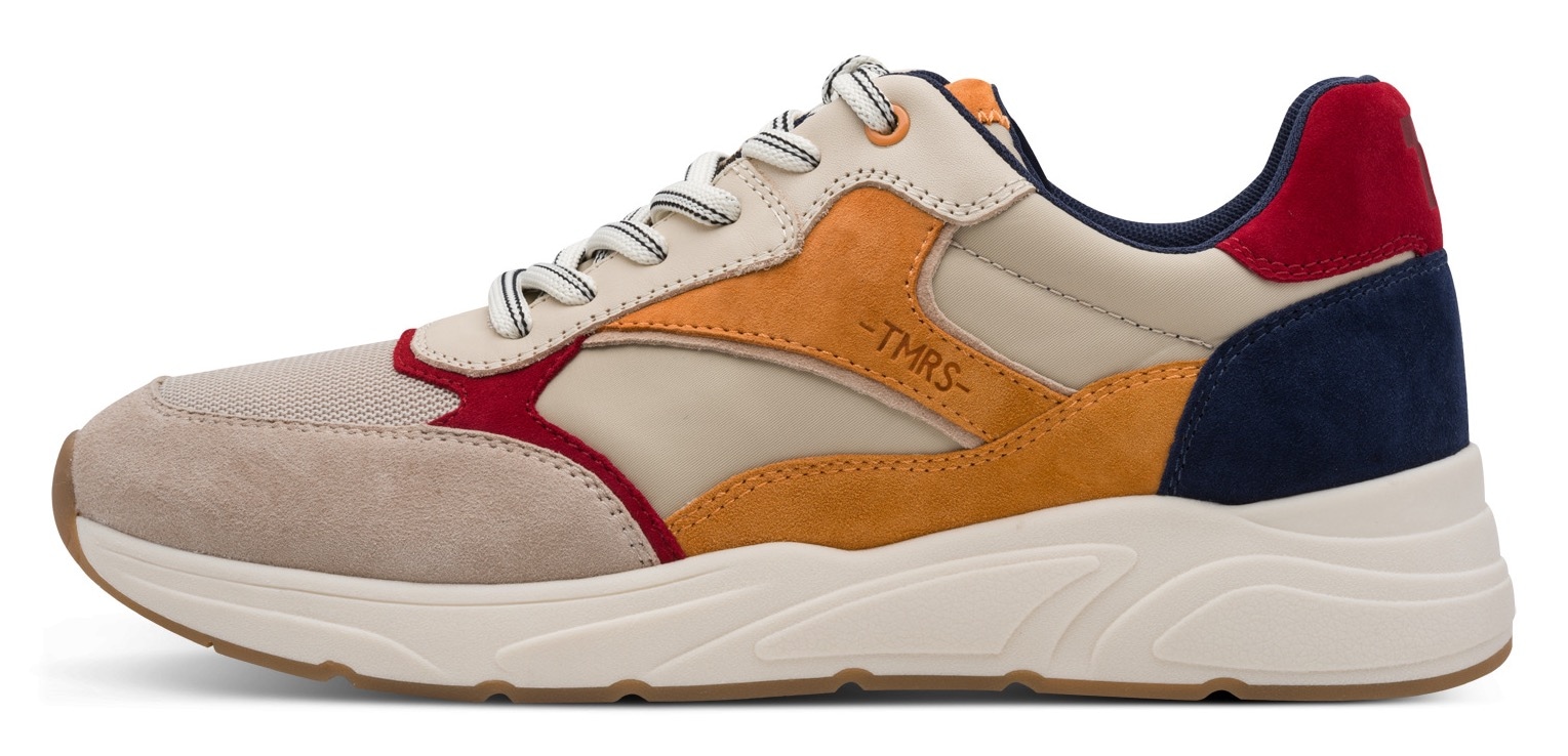 Tamaris Sneaker  Freizeitschuh, Schnürschuh mit modischen Kontrastbesätzen, für Herren
