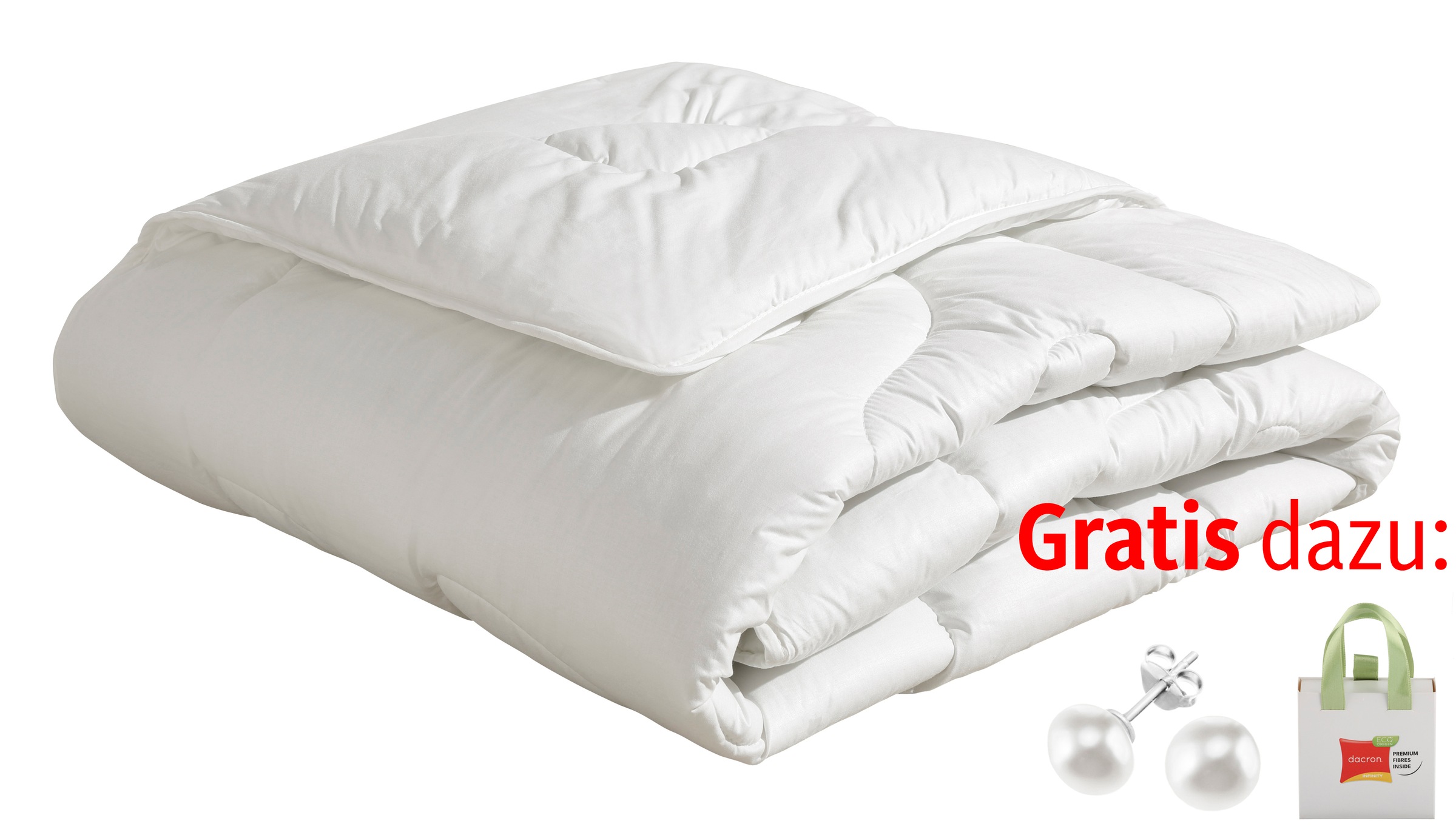 Beco Kunstfaserbettdecke »Aerelle™ Blue Bettdecke mit Gratis-Perlenohrsteck günstig online kaufen