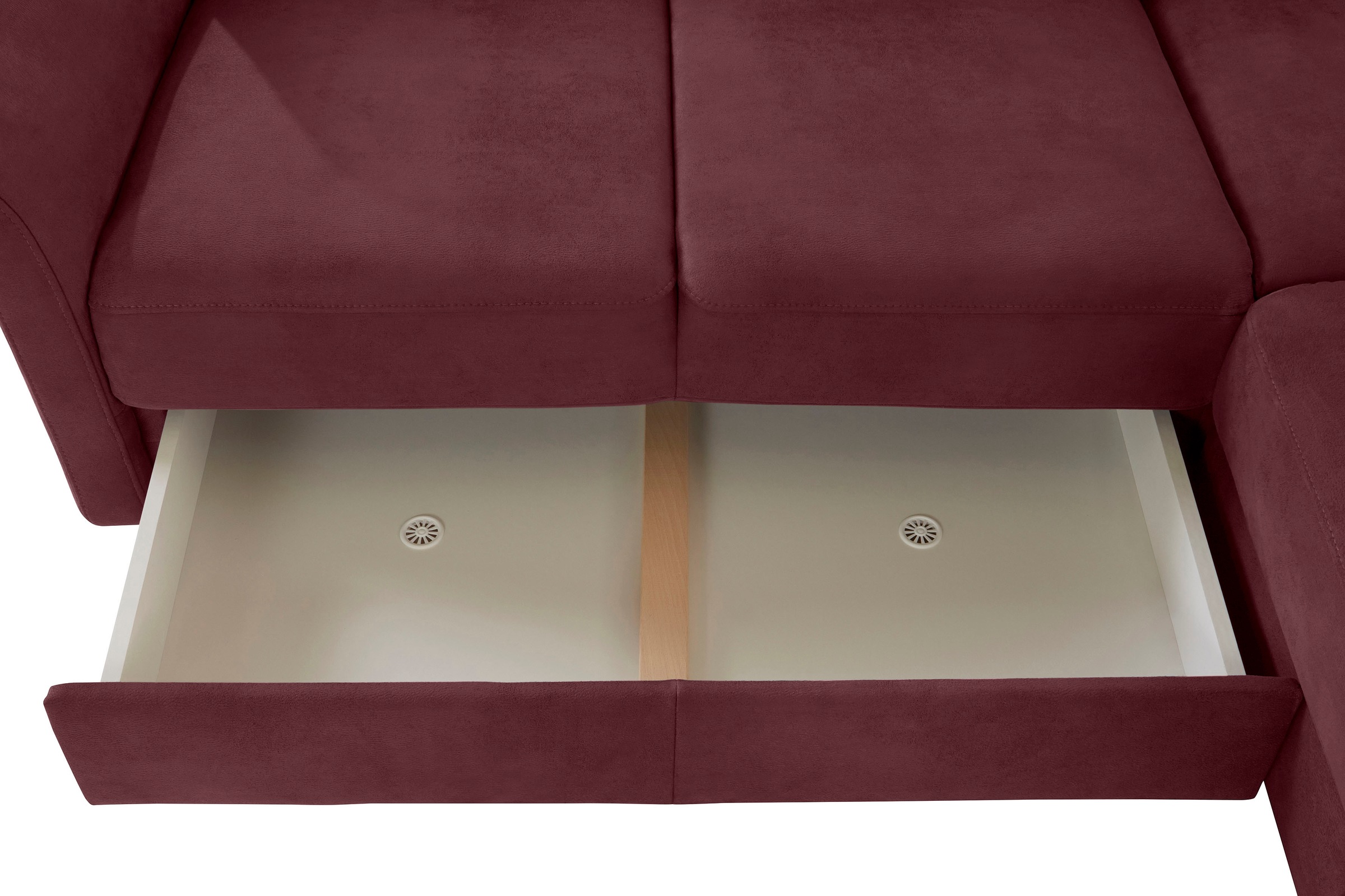 sit&more Ecksofa »Darwin L-Form«, inklusive Federkern, wahlweise mit Kopfteilverstellung, Bettfunktion
