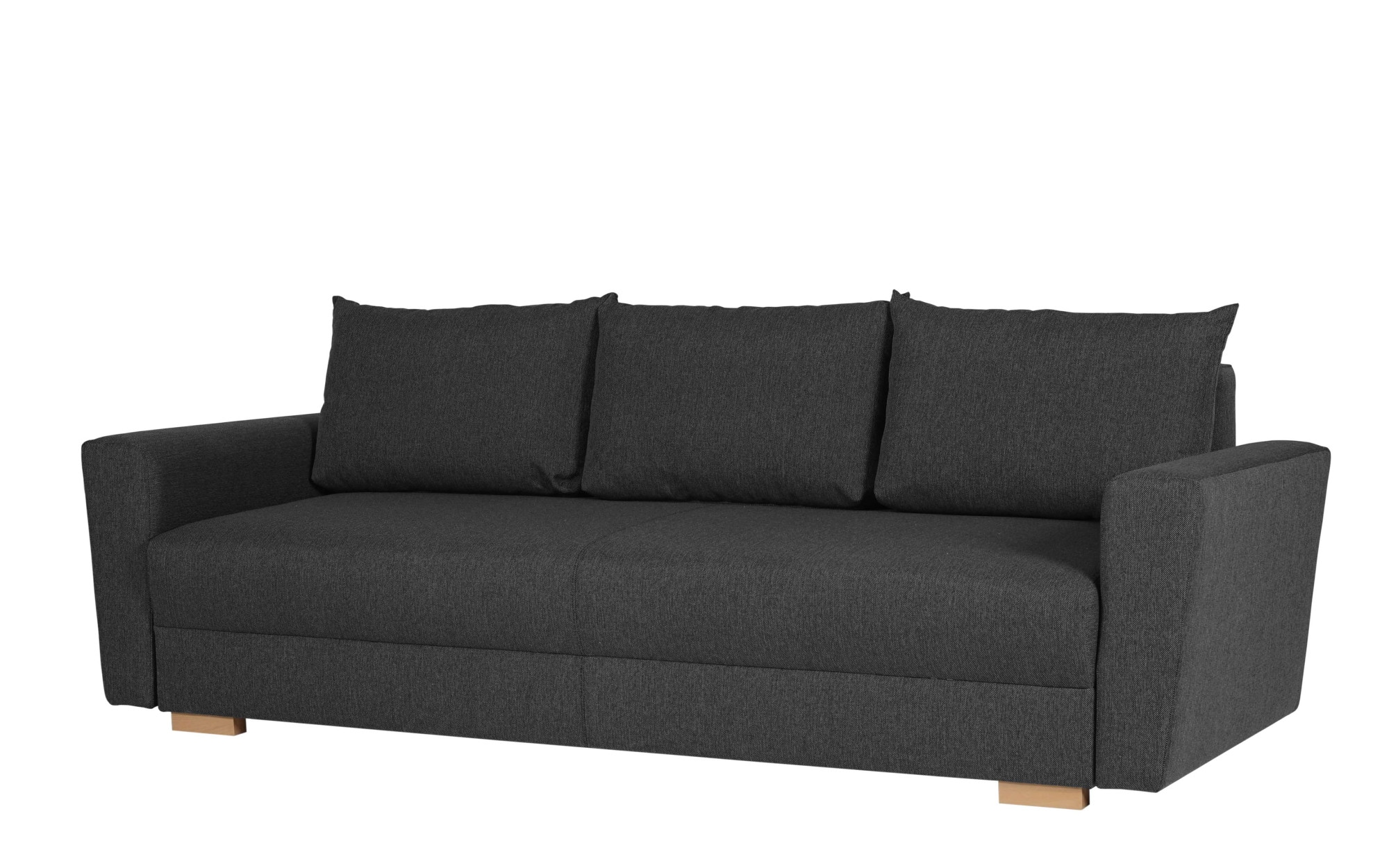 INOSIGN 3-Sitzer »MAGHERA Schlafsofa mit Bettkasten, in hochwertiger Verarbeitung«, mit Wellenunterfederung, Cord und Struktur-Bezug, B/H/T 230/92,5/79 cm
