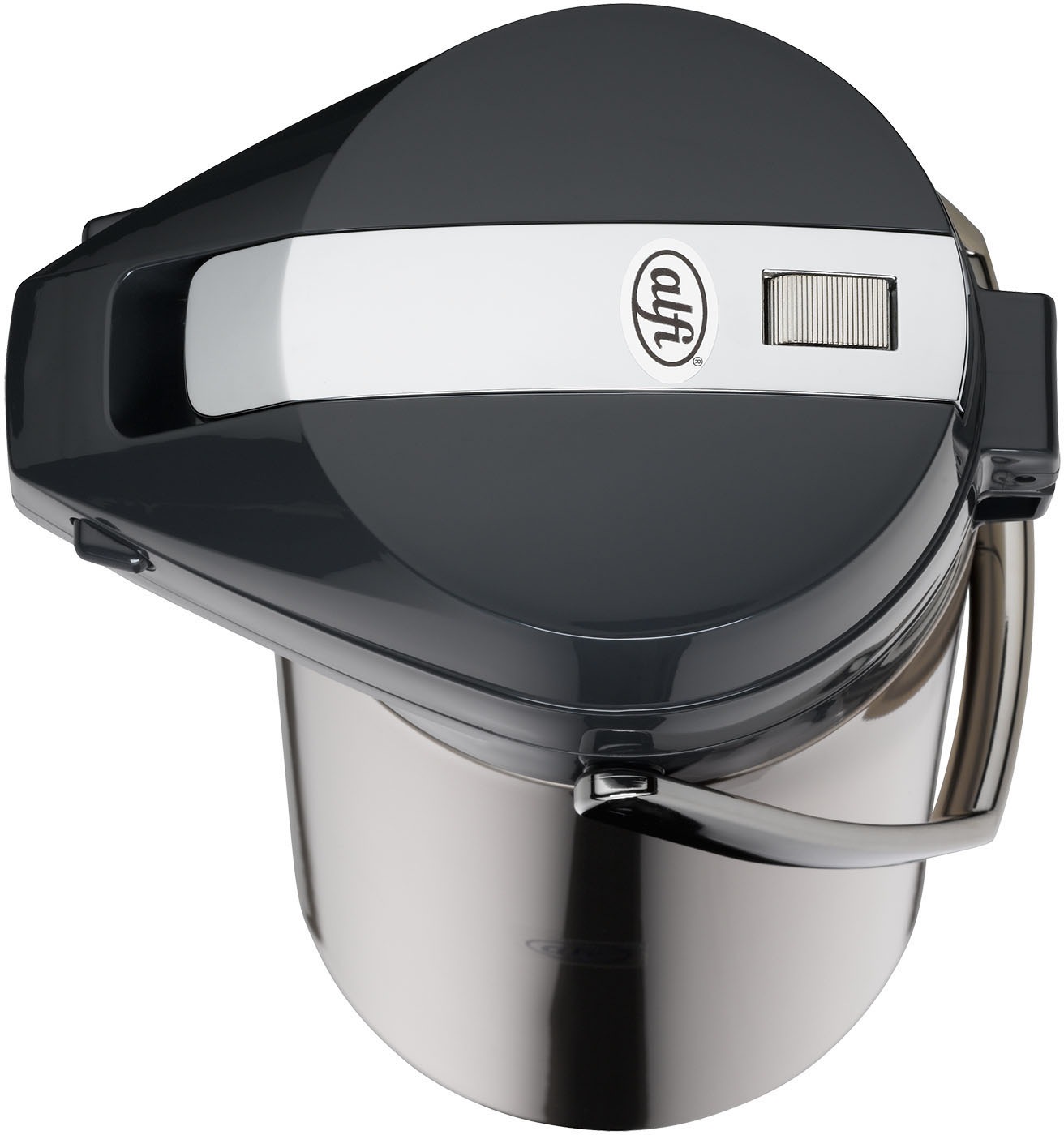 Alfi Pump-Isolierkanne, 2,2 l, Edelstahl, mit Glaseinsatz
