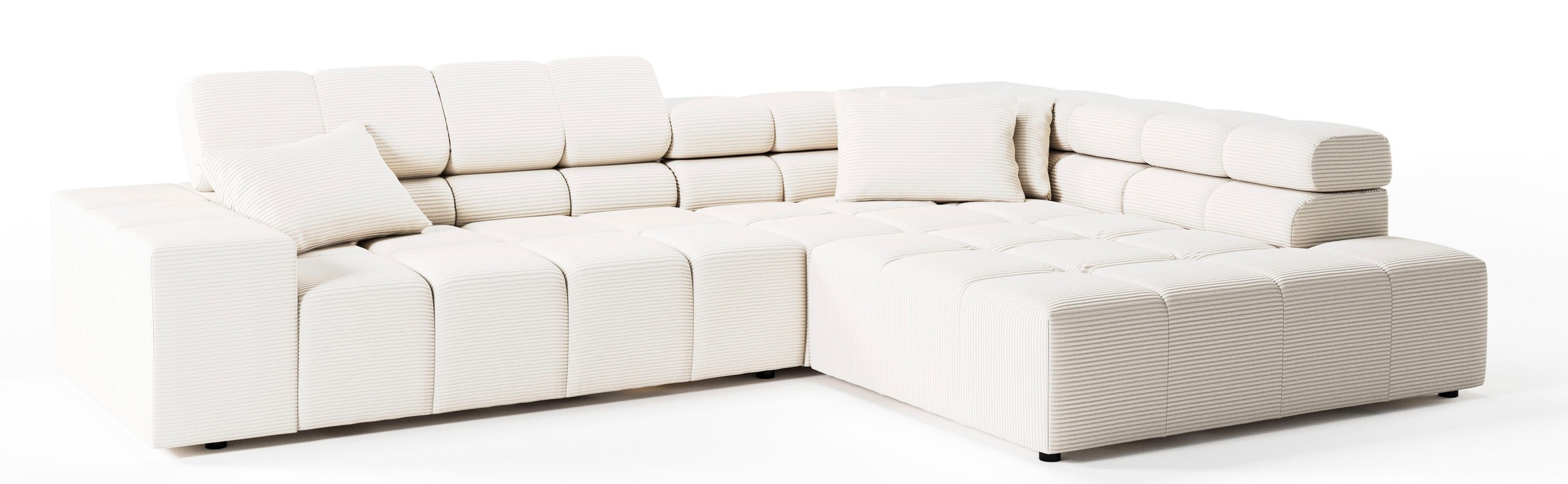 INOSIGN Ecksofa »Ancona incl. Kopfteilverstellung, OTTOs Choice, Breite 319cm, L-Form«, wahlweise motorische Sitztiefenverstellung, auch in Cord + Easy Care