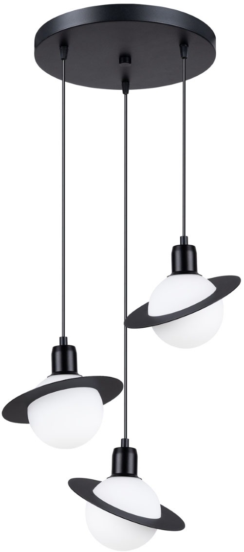 SOLLUX lighting Pendelleuchte »Pendelleuchte HYPERION 3P Schwarz«, 3 flammi günstig online kaufen
