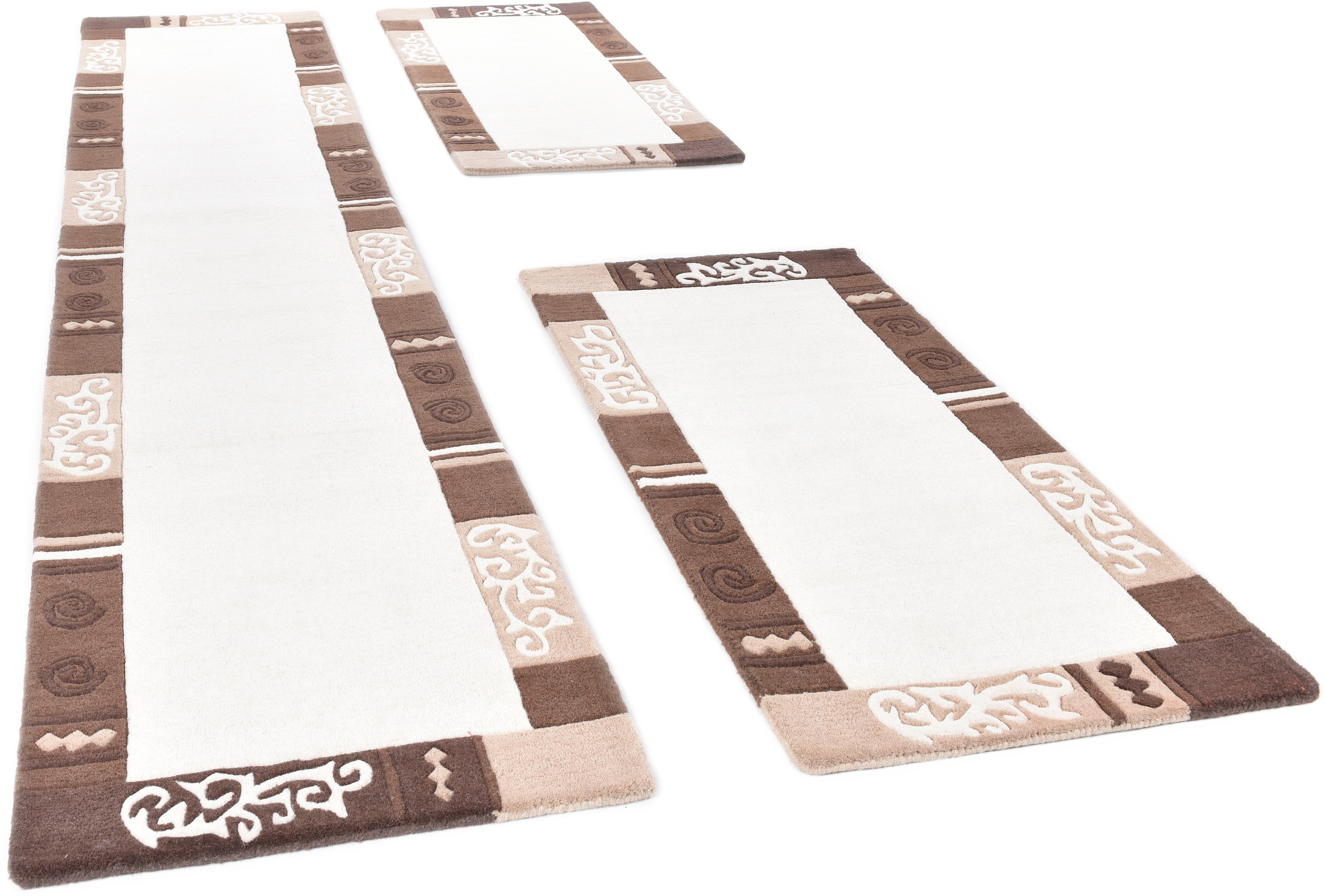 THEKO Bettumrandung »Ambadi« Höhe 14 mm 3 Stk. tlg. Bettvorleger, reine Wol günstig online kaufen