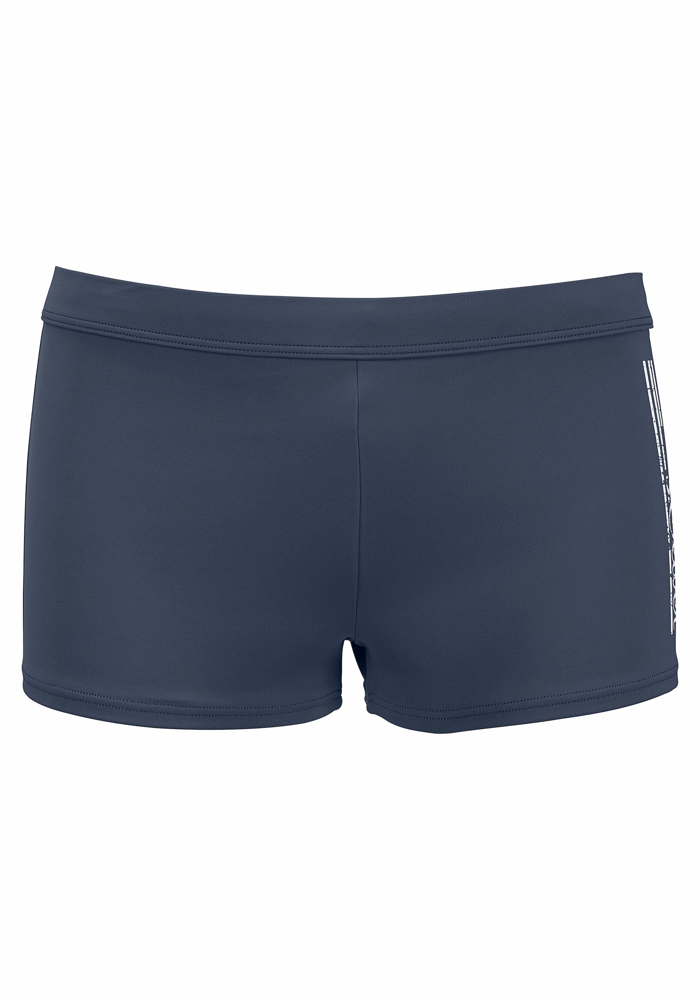 s.Oliver Boxer-Badehose, mit Logoschriftzug im coolen Used-Look