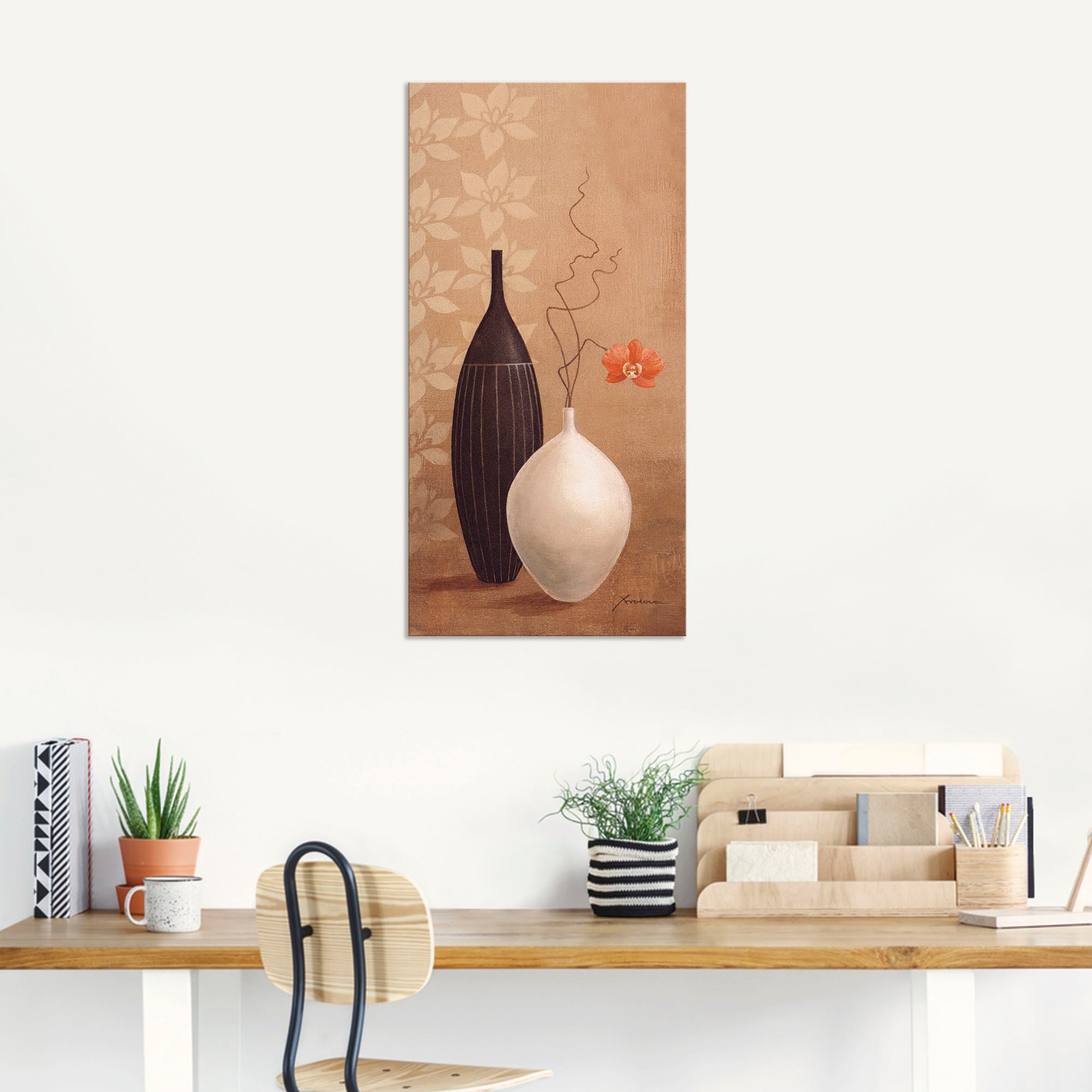 Artland Wandbild »Schmalhalsvase«, Vasen & Töpfe, (1 St.), als Alubild, Outdoorbild, Leinwandbild, Wandaufkleber, versch. Größen