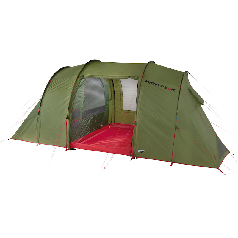 HIGH PEAK Tunnelzelt »Goose 4 LW« 4 Personen Aluminiumgestänge pesto-rot