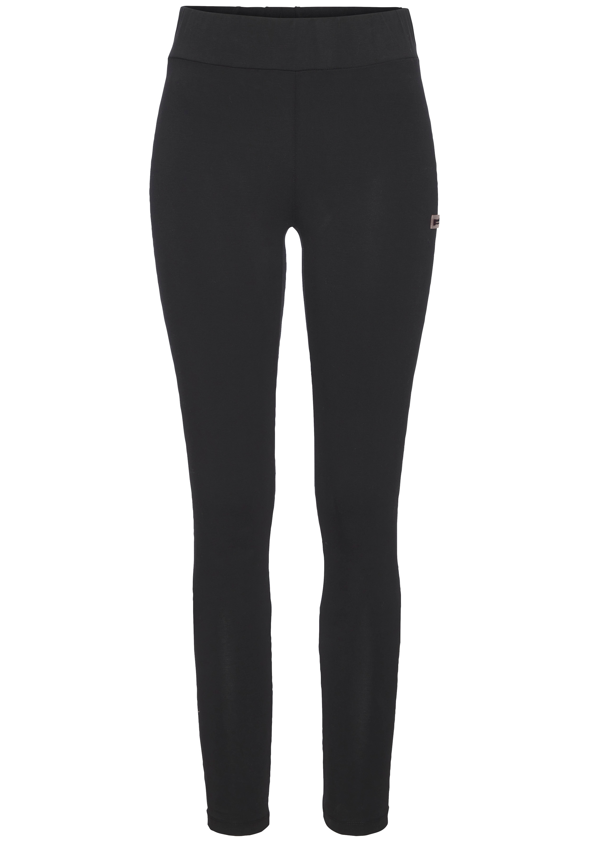 Bench. Loungewear Leggings  mit Logo Silikon Badge, Loungewear
