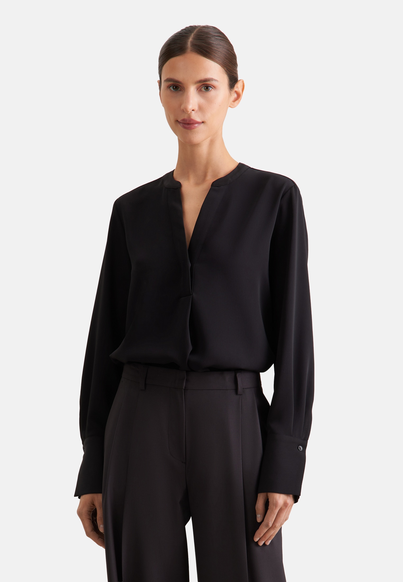 seidensticker Klassische Bluse »Schwarze Rose« Tunika Uni