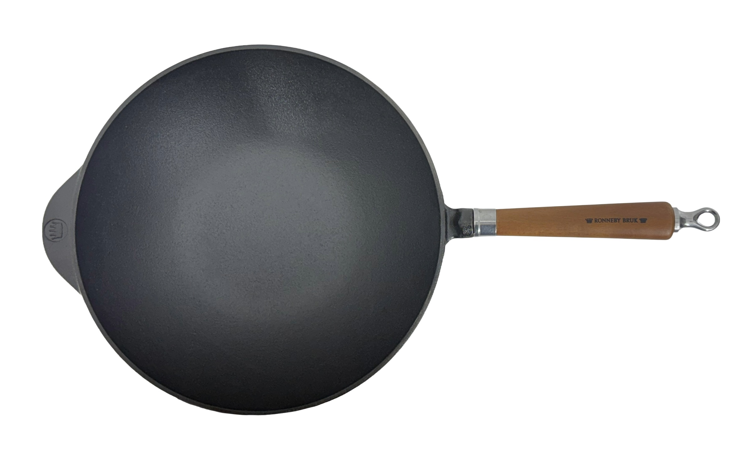 Ronneby Bruk Wok »Maestro Wokpfanne, Ø 32 cm, mit Holzgriff« Gusseisen 1 tlg.