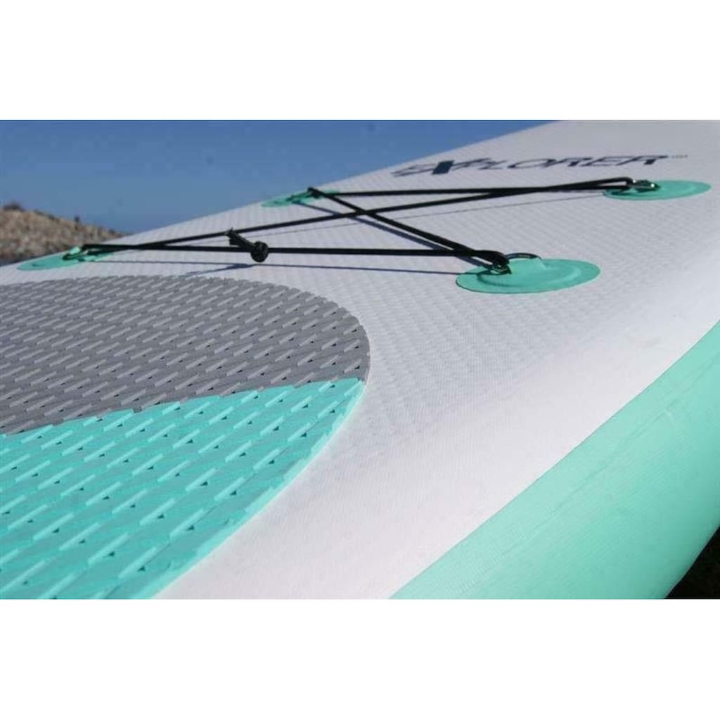 EXPLORER Inflatable SUP-Board »Explorer SUP 300«, (Set, 6 tlg., mit Paddel, Pumpe und Transportrucksack)