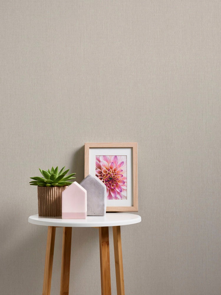 living walls Vliestapete »Stories of Life Vliestapete Beige mit Leinentextur modern«, Leinenoptik-uni-einfarbig, Uni einfarbige moderne Tapete Tapeten Wohnzimmer Schlafzimmer Küche