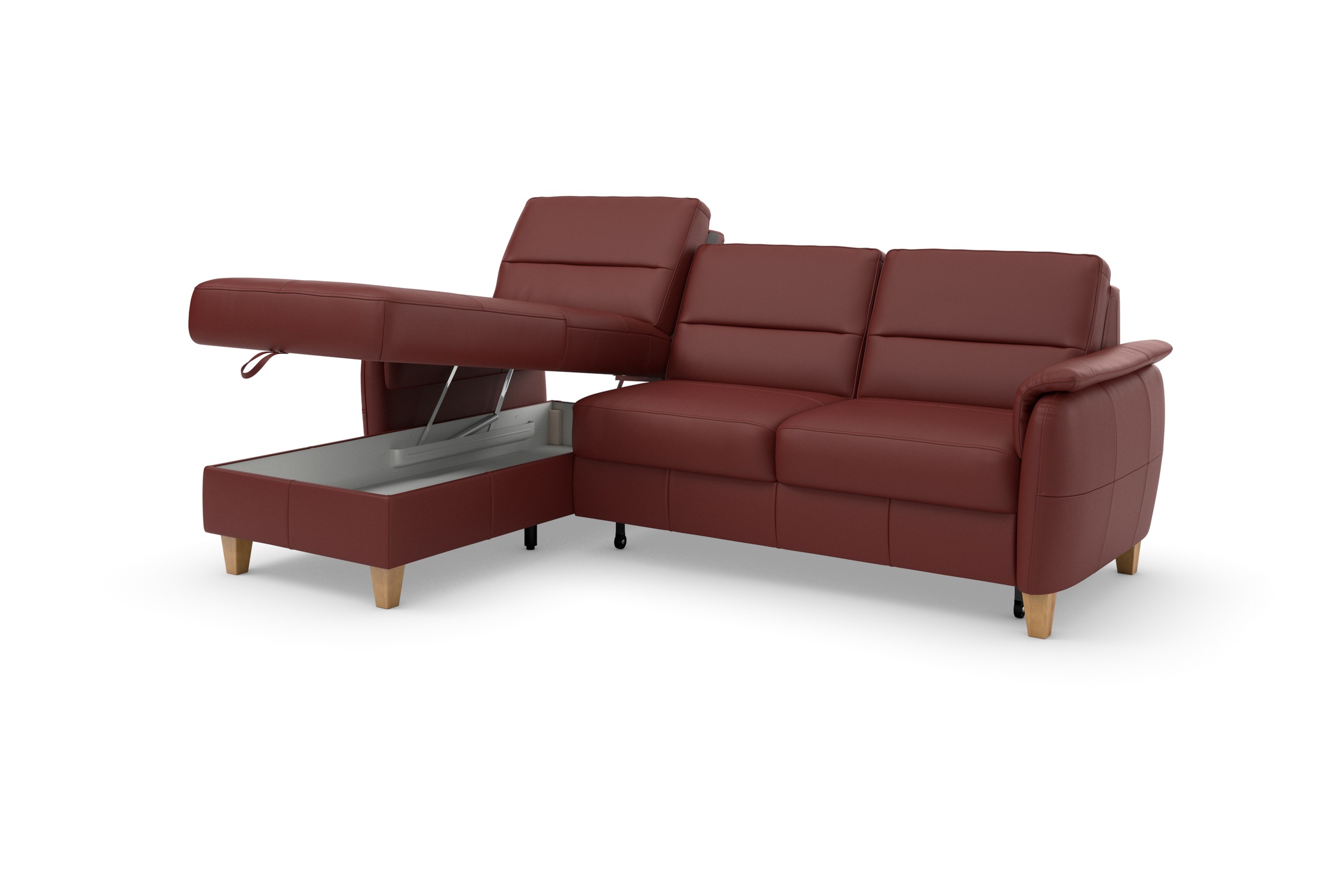 Home affaire Ecksofa »Palmera L-Form, B: 244 cm«, optional Bettfunktion & Bettkasten, Federkern