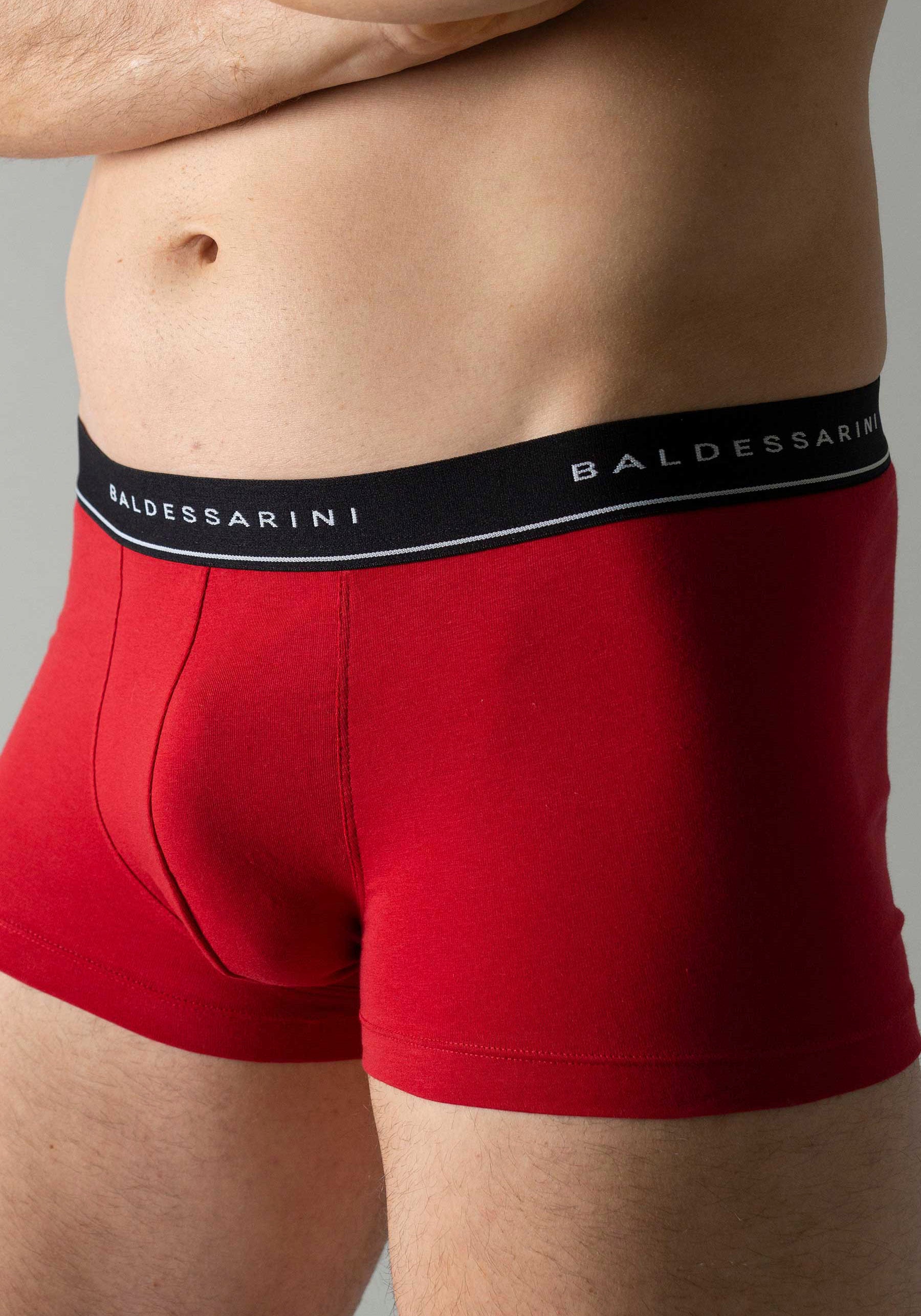 BALDESSARINI Boxer »Monaco« 3er-Pack,  Breiter Bund, eng, elastisch, basic, atmungsaktiv, Baumwollmix