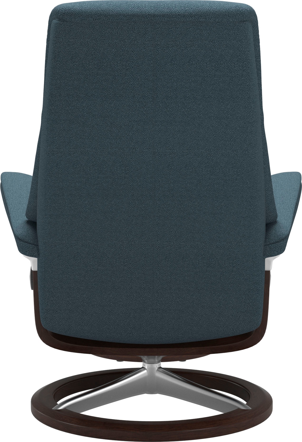 Stressless® Relaxsessel »View«, (Set, Relaxsessel mit Hocker), mit Signature Base, Größe S,Gestell Braun