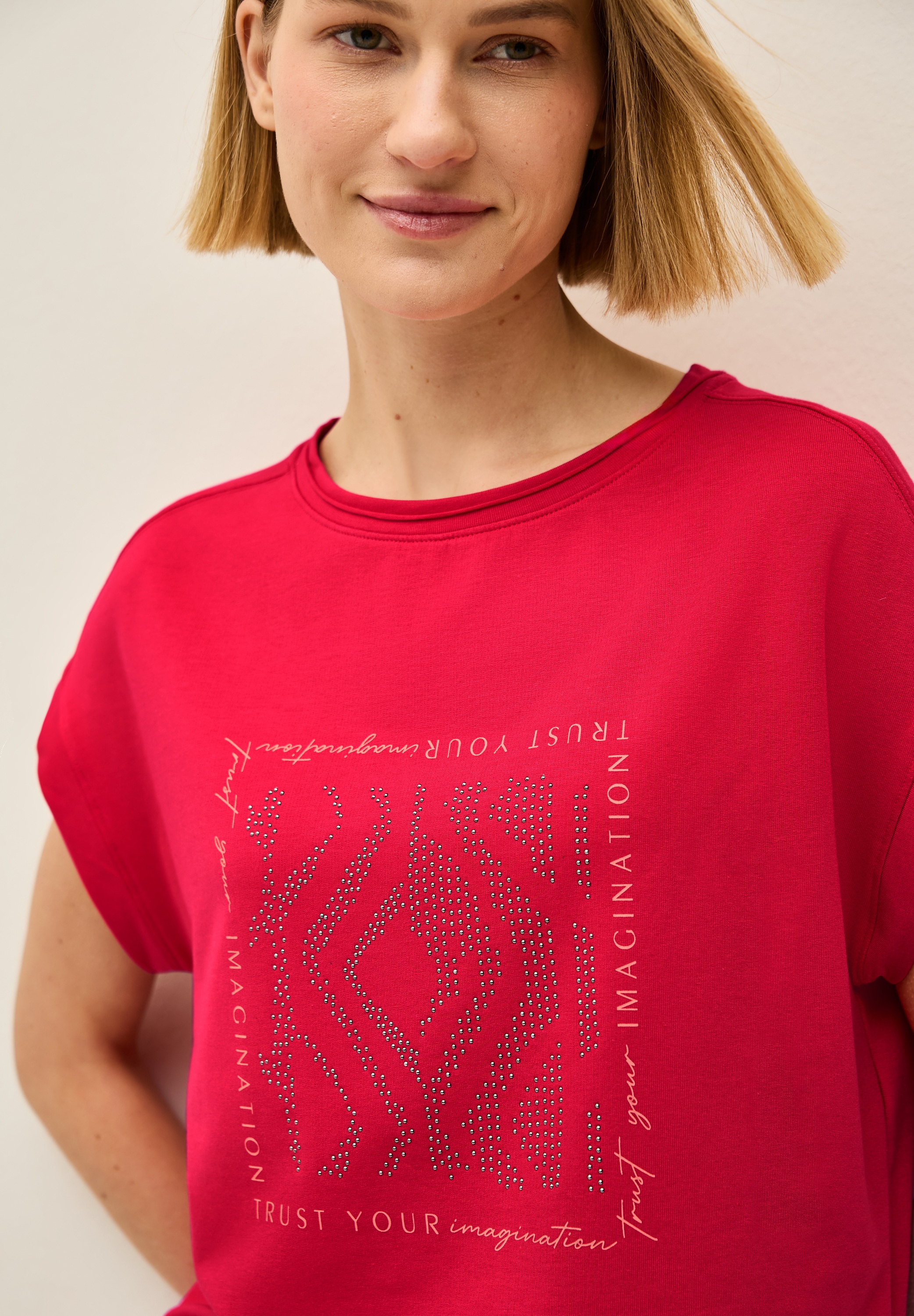 Cecil T-Shirt, mit Glitzer Print