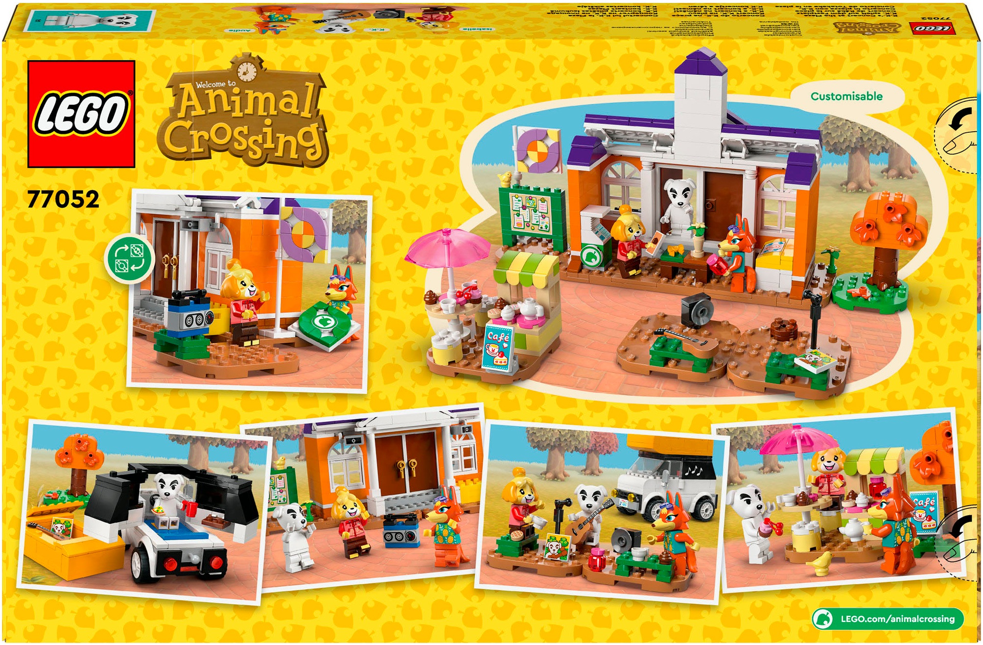 LEGO® Konstruktionsspielsteine »K.K. spielt auf dem Festplatz (77052), LEGO Animal Crossing«, (550 St.), Made in Europe