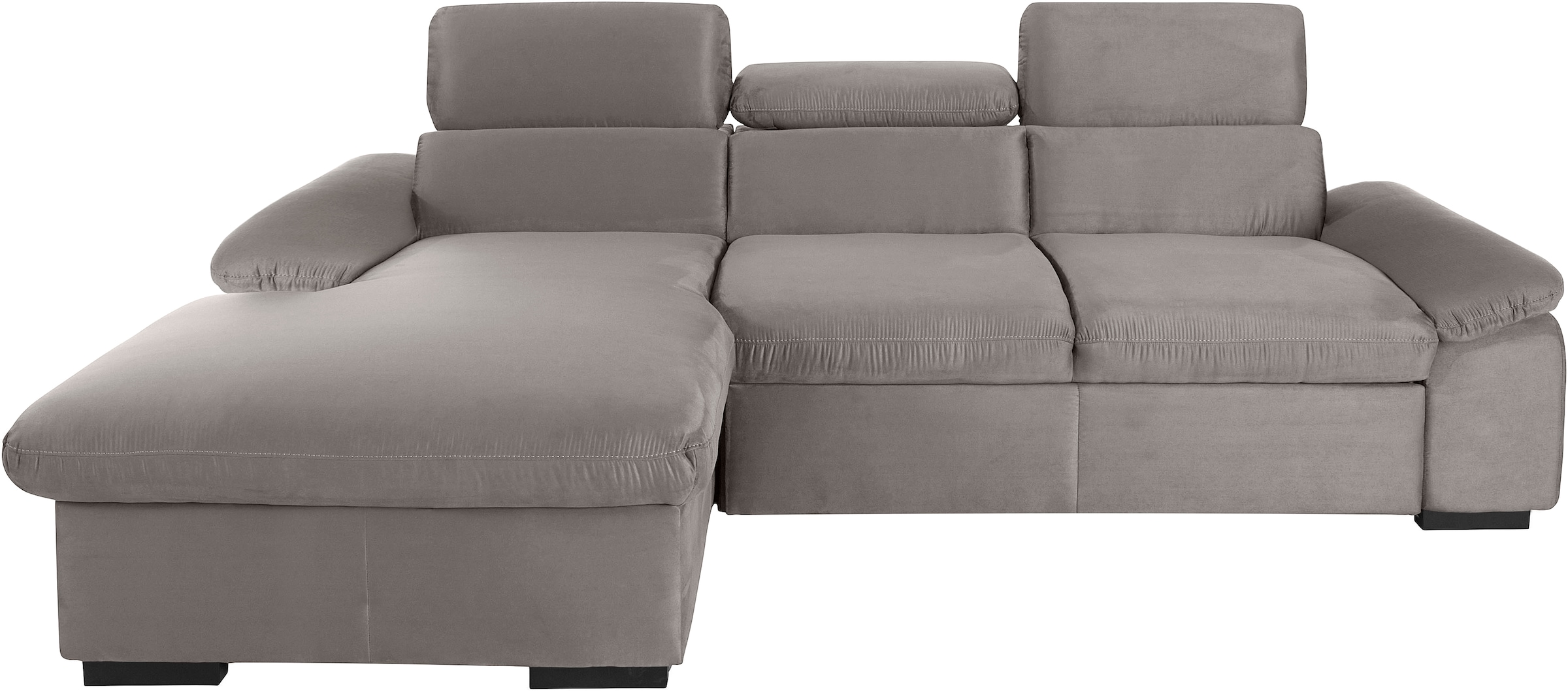 COTTA Ecksofa »Lola L-Form mit Kopfteilfunktion & Hocker« wahlweise mit Bet günstig online kaufen