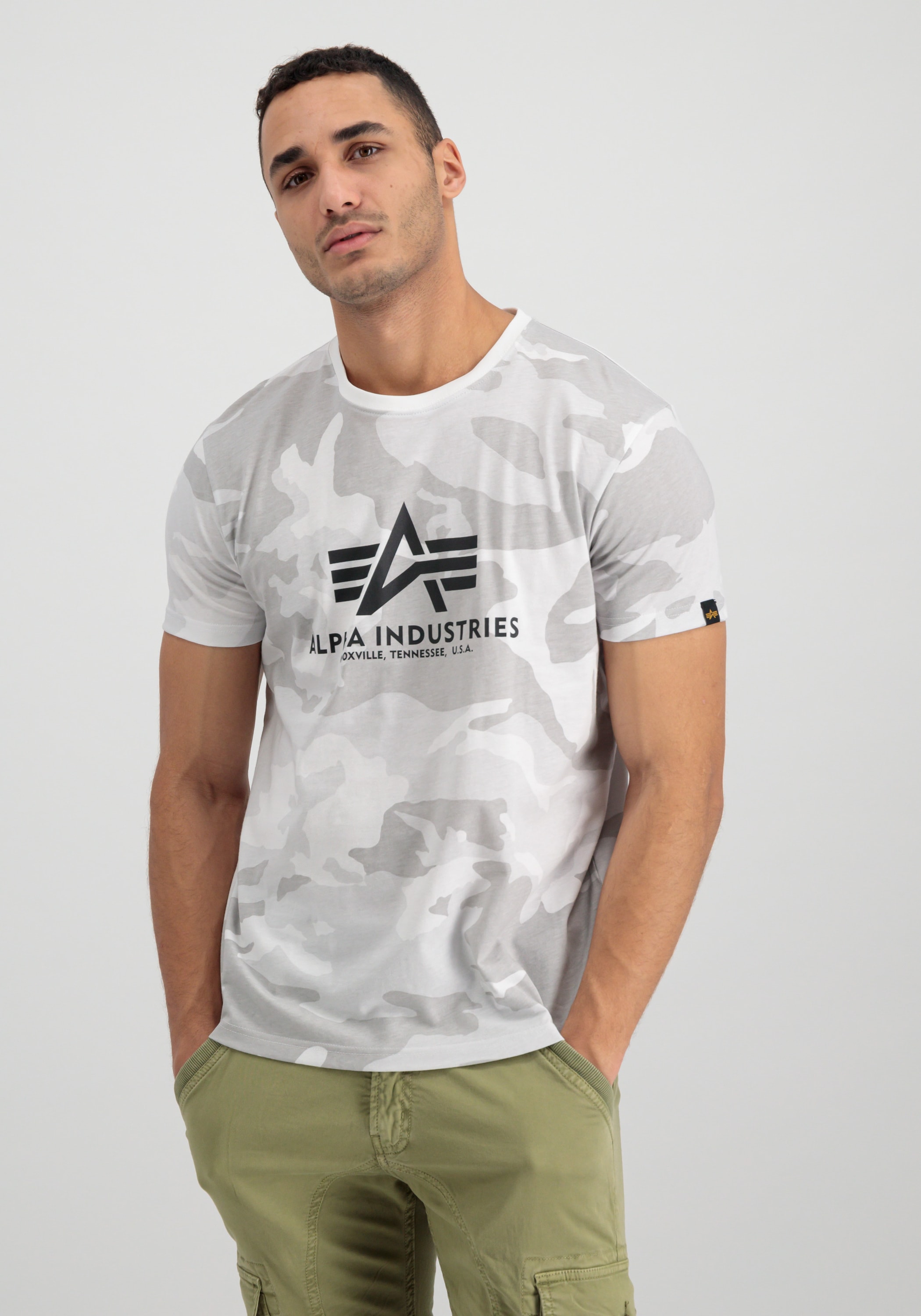 Alpha Industries T-Shirt »Alpha Industries Men - T-Shirts Basic T-Shirt Camo«