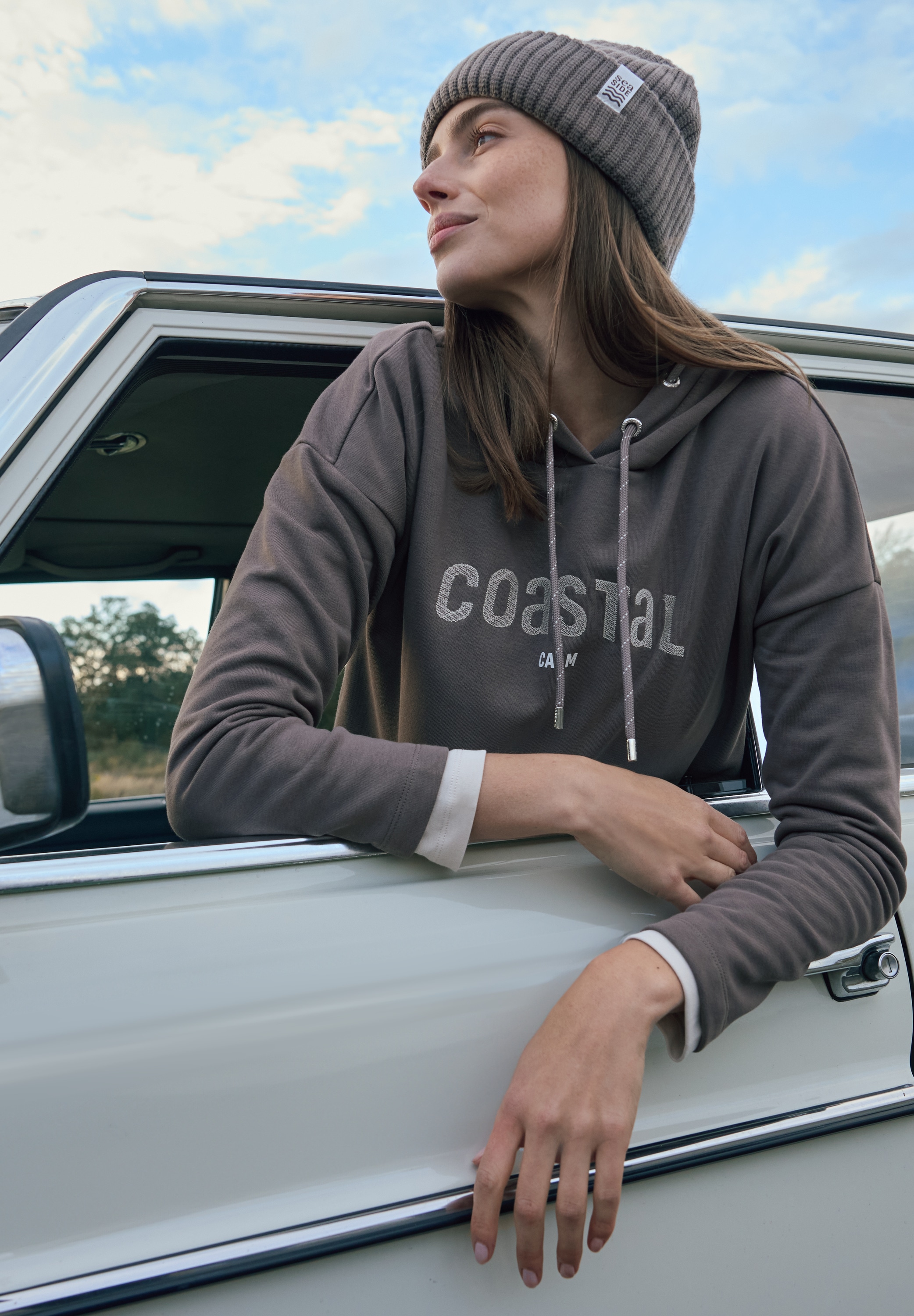 Cecil Hoodie , mit Stickerei
