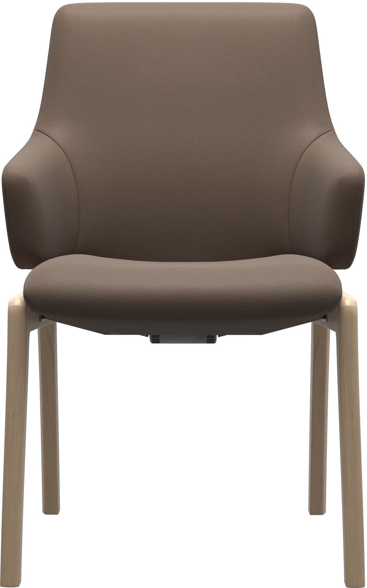 Stressless® Polsterstuhl »Laurel«, Leder BATICK, Low Back mit Armlehne, Größe L, mit abgerundeten Beinen in Schwarz