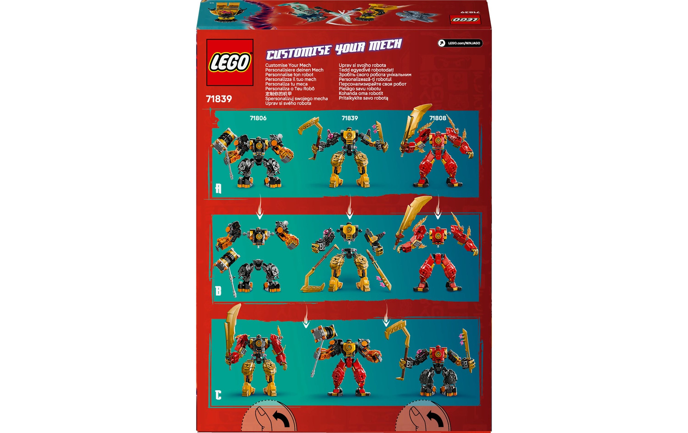 LEGO® Spielbausteine »Ninjago Arins Spinjitzumech 71839«