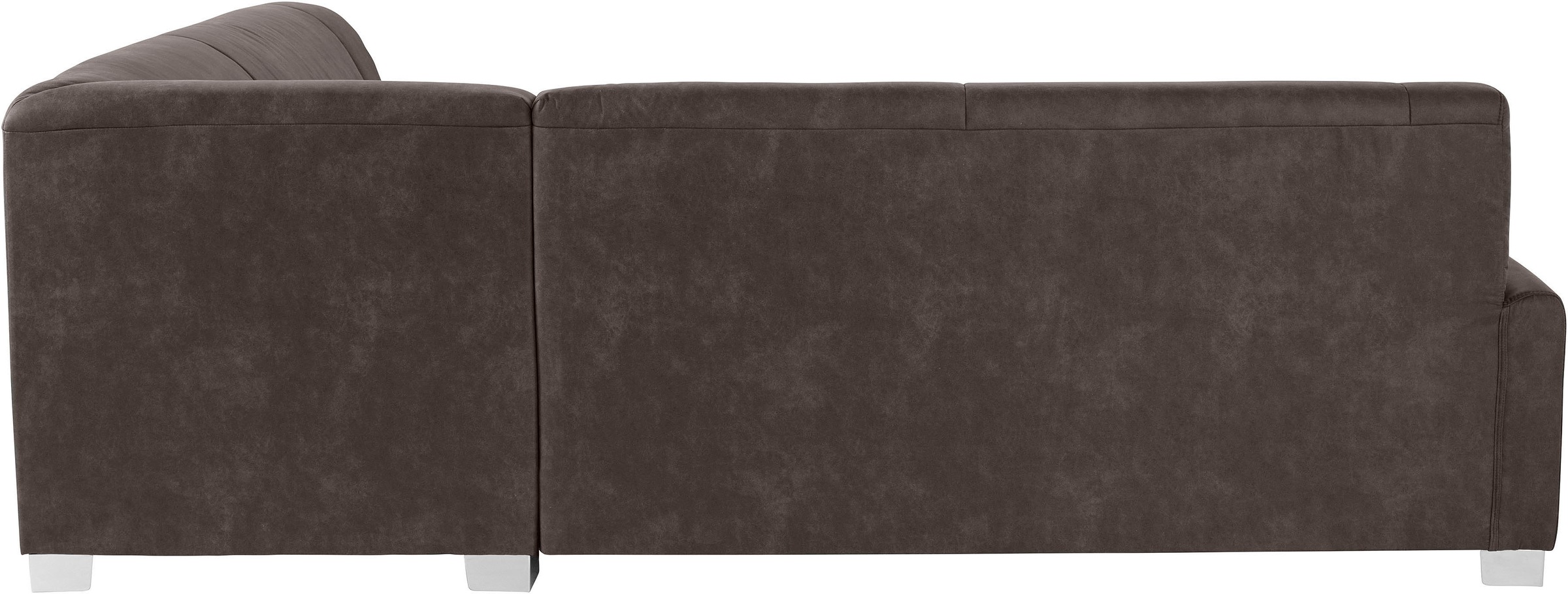 DOMO collection Ecksofa »Anzio in kubischer Formensprache, flache Armlehnen, L-Form«, Wahlweise mit Bettfunktion und Federkern für hohen Sitzkomfort