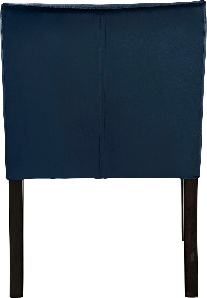 Fink Armlehnstuhl »MARTIN«, Samtvelours VELVET, mit schmalen, schwarzen Beinen