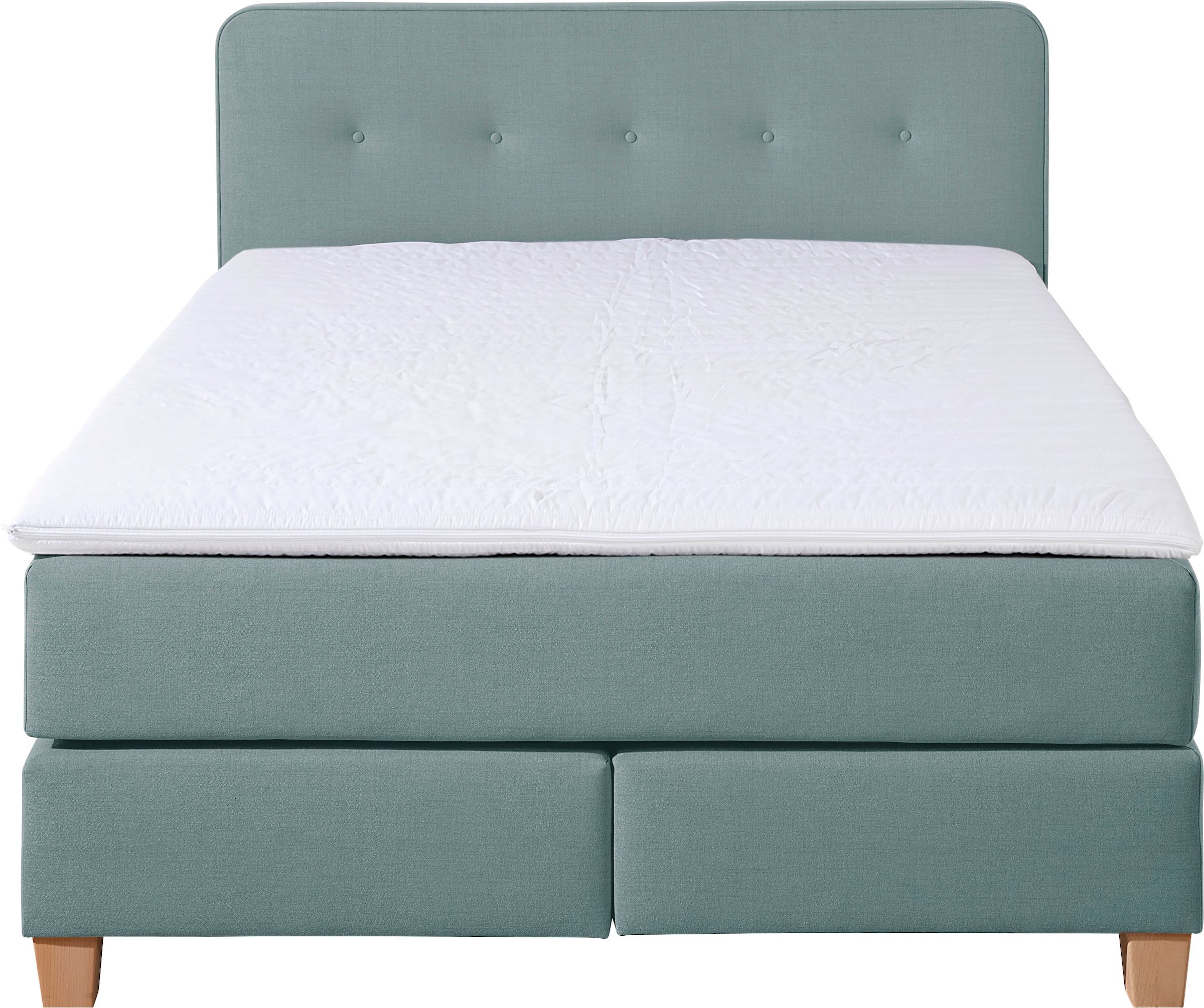 3. Bild von Home affaire Boxspringbett »Fargo«, in Überlänge 220 cm, mit Topper, 3 Ausführungen, 4, Breiten