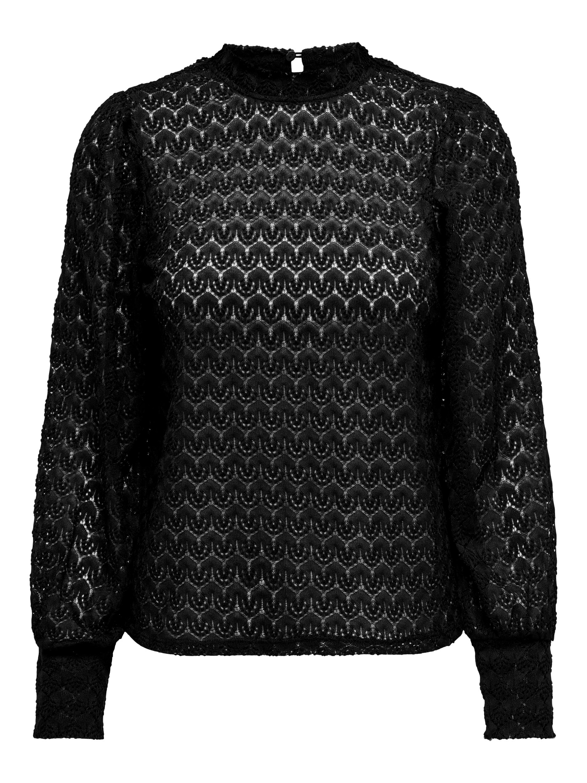 JDY Spitzenshirt »JDYAVERY L/S LACE TOP JRS NOOS«