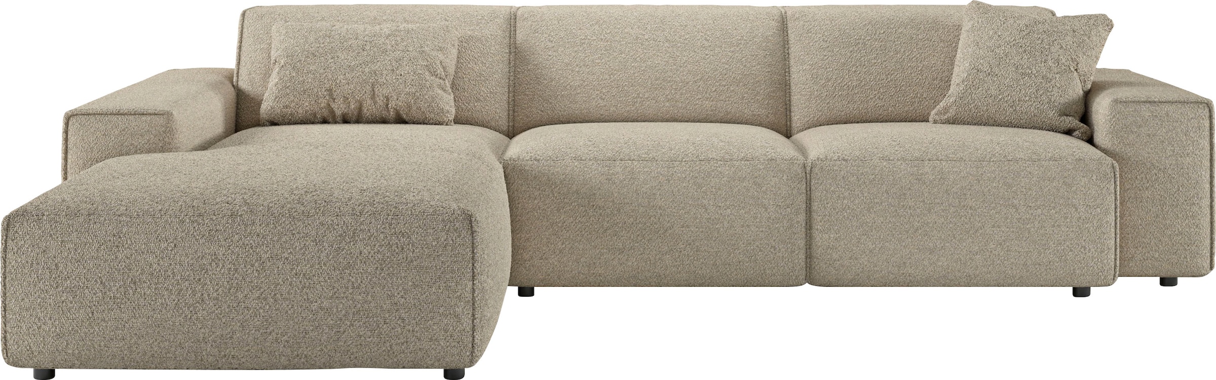 andas Ecksofa »Glimminge auch in Breitcord, Feincord, Bouclé + Easy care-Bezug«, L-Form, Breite 294, Zierkissen