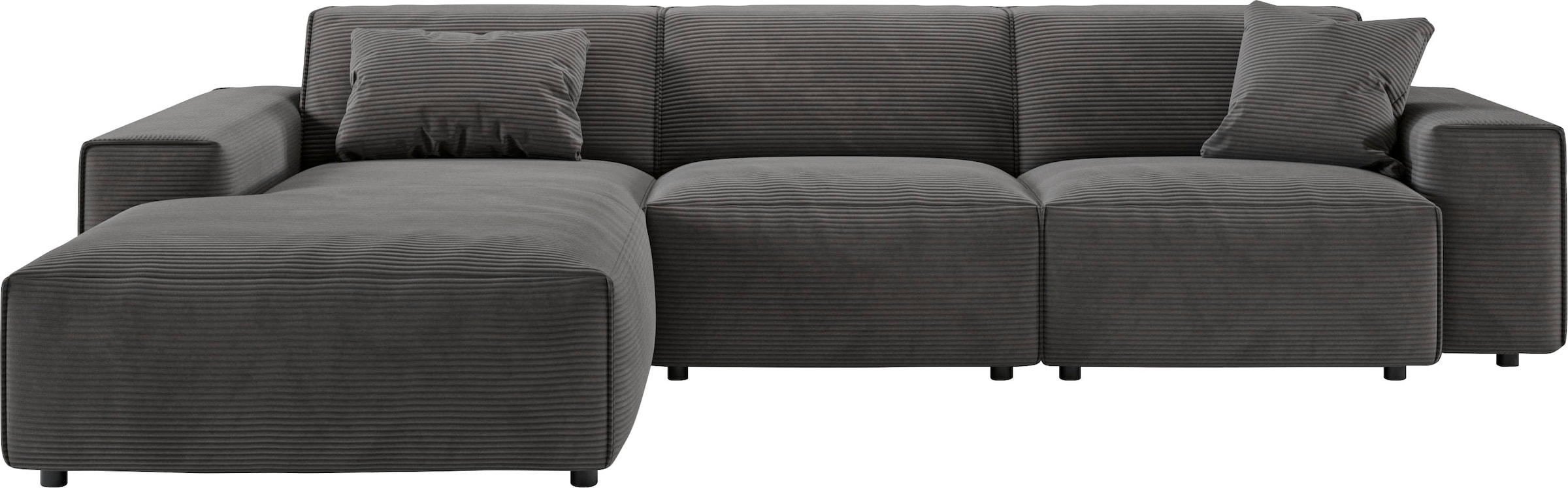 andas Ecksofa »Glimminge auch in Breitcord, Feincord, Bouclé + Easy care-Bezug«, L-Form, Breite 294, Zierkissen