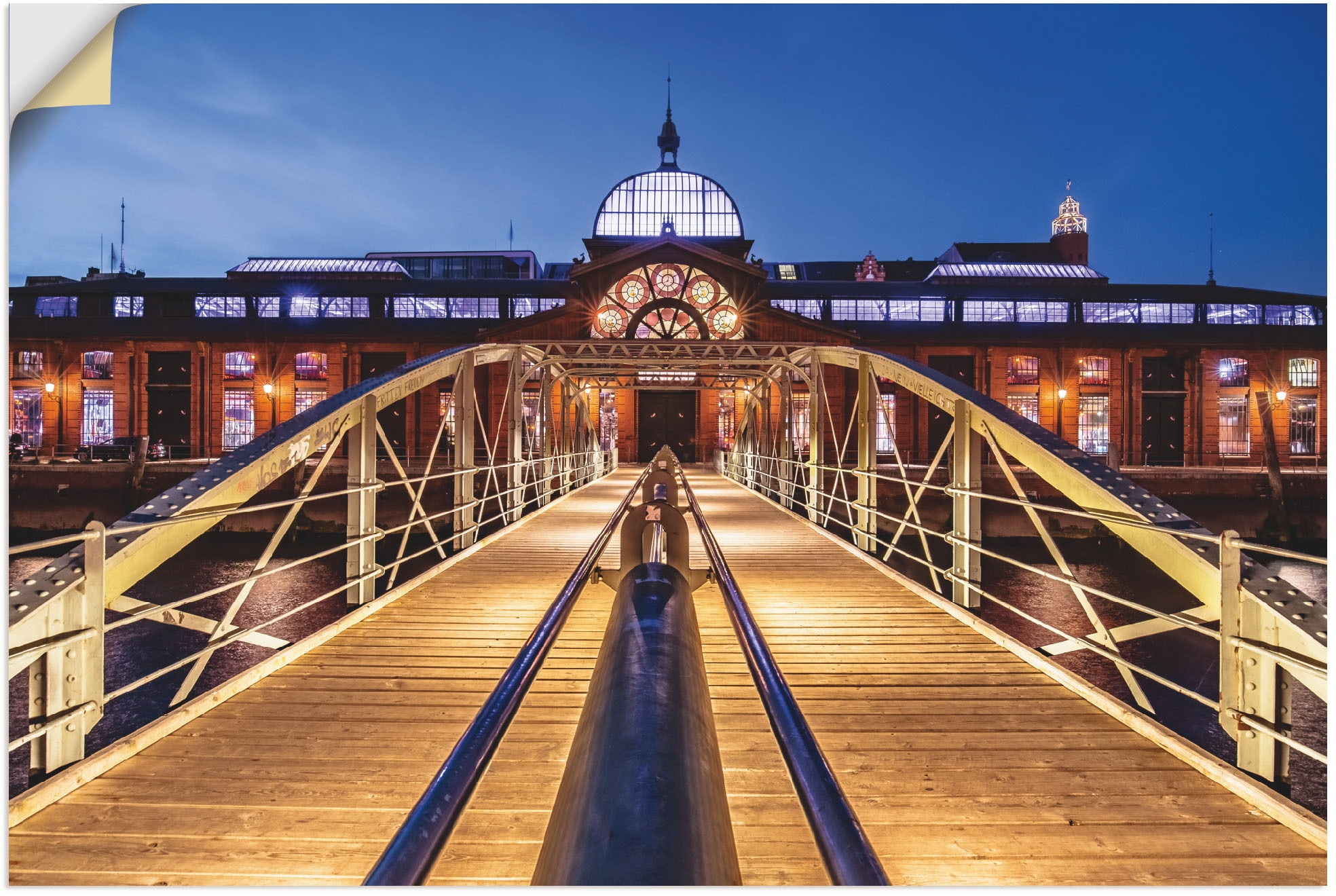 Artland Wandbild "Fischmarkt Hamburg", Hamburg, (1 St.), als Alubild, Outdo günstig online kaufen