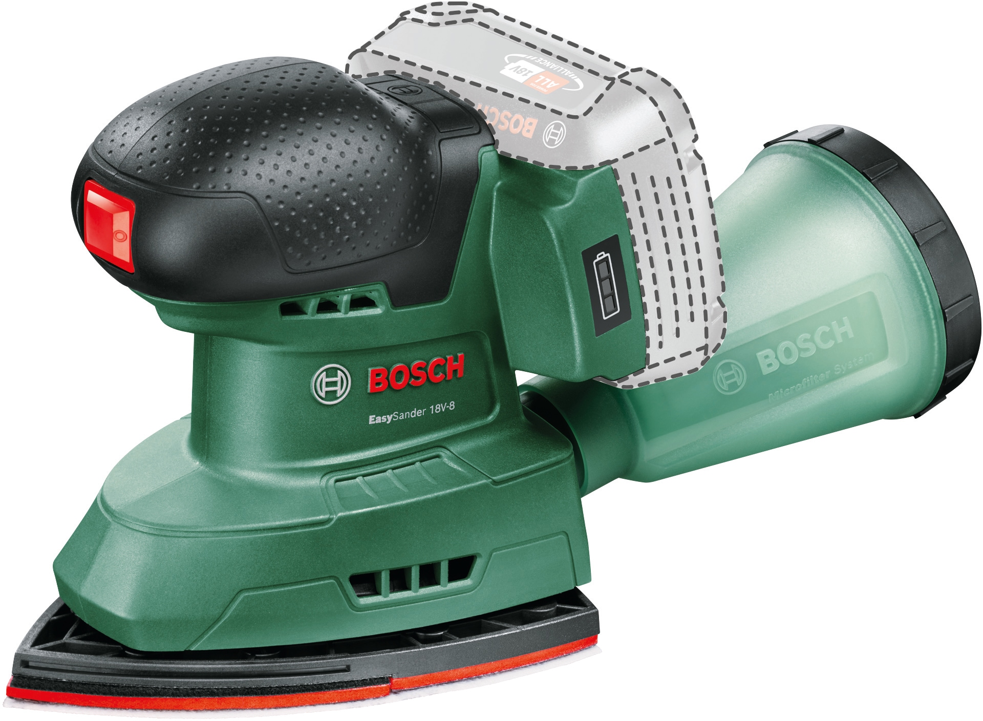 Bosch Home & Garden Akku-Multischleifer »EasySander 18V-8 - solo« ohne Akku und Ladegerät