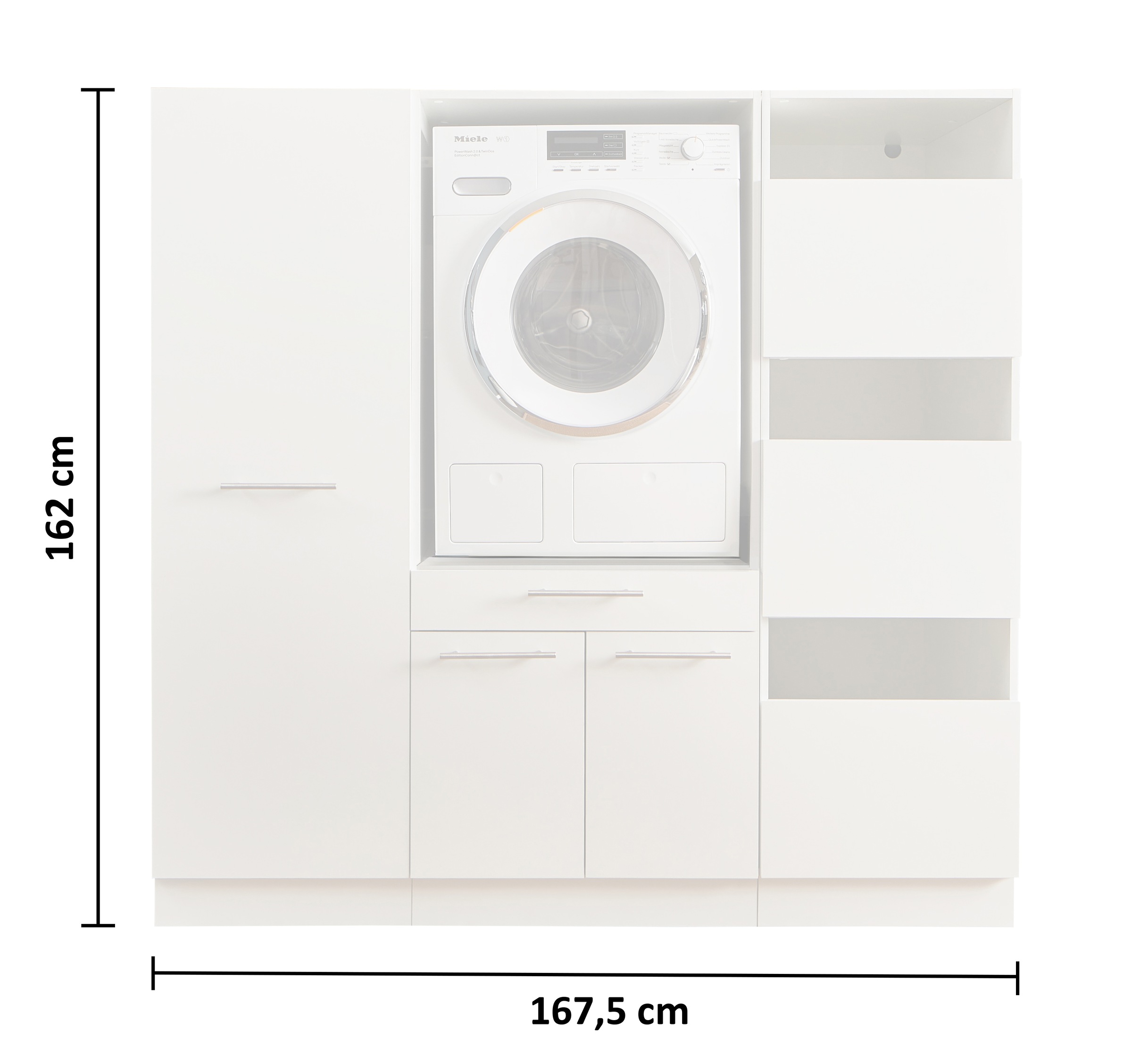 Laundreezy Mehrzweckschrank-Set »LAUNDREEZY LDSK8«, Breite 167,5 cm