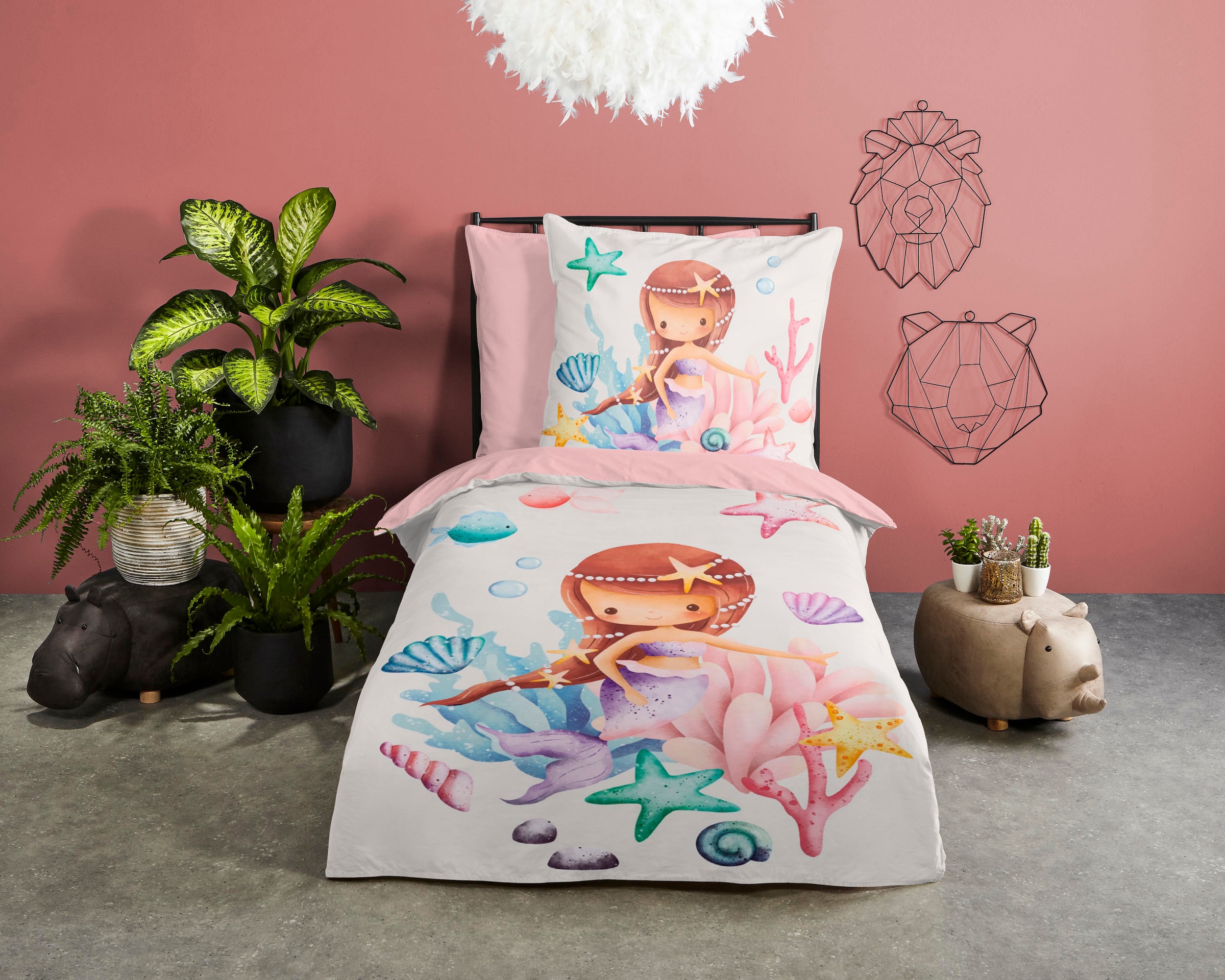 PURE luxury collection Kinderbettwäsche »Lucy«, 135x200, Pflegeleicht, Reiß günstig online kaufen