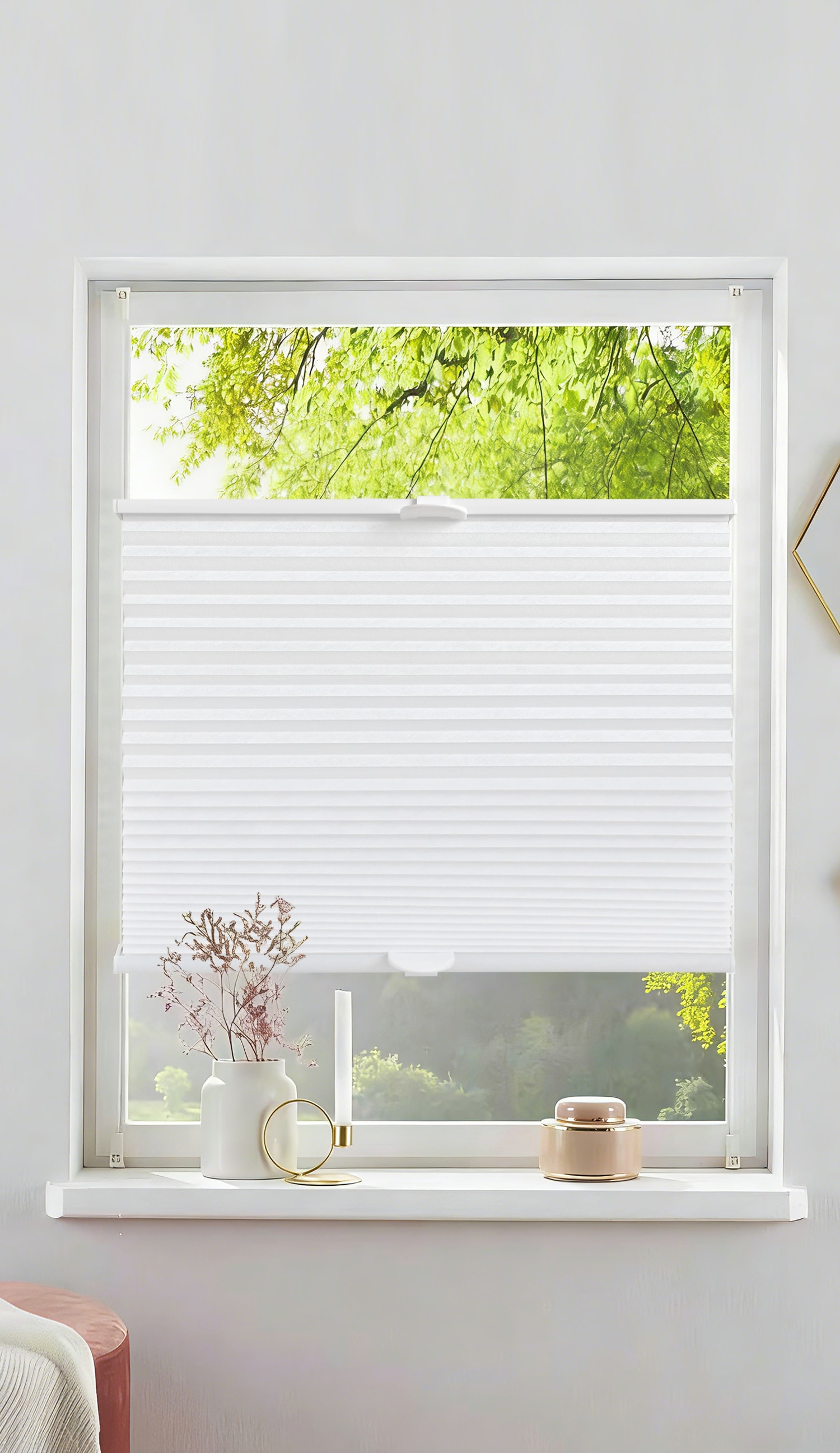 OTTO home Plissee »LORRANA« Lichtschutz ohne Bohren verspannt Fixmaß, moderner Lichtschutz, flexibel verspannt - NEUHEIT!