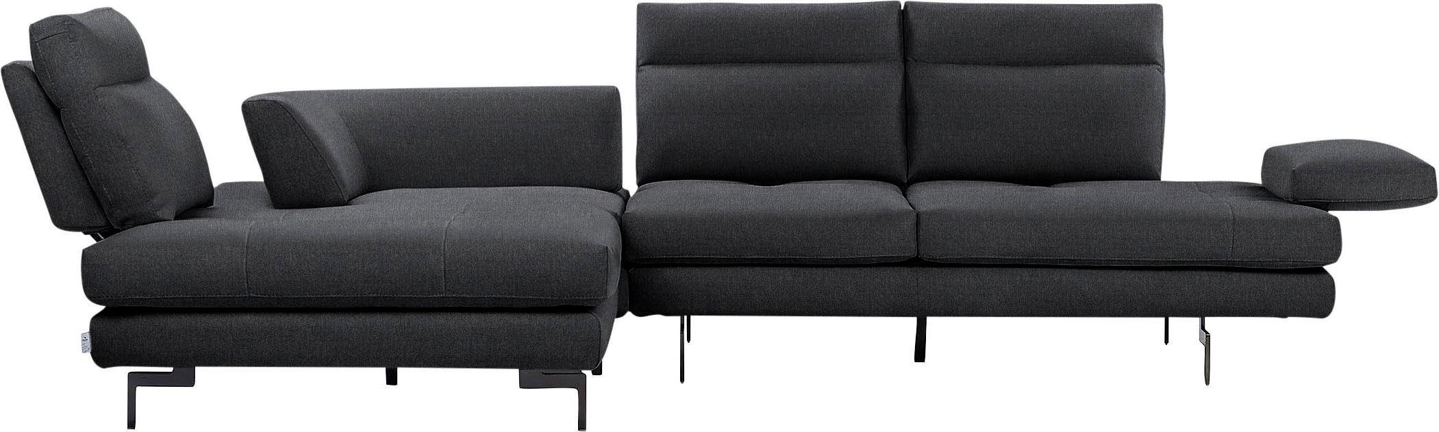 CALIA ITALIA Ecksofa »Toby Wing, Komfortsofa mit Sitzkomfort der Extraklass günstig online kaufen