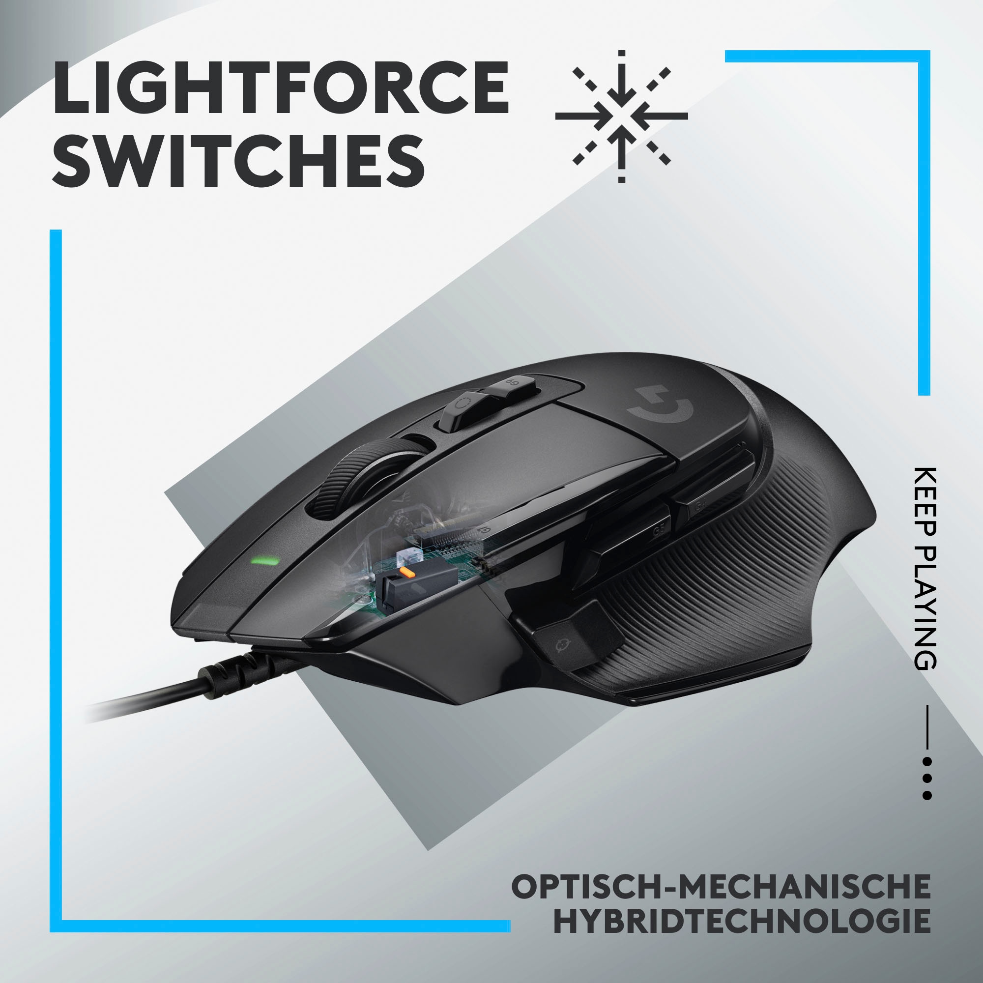 Logitech G Gaming-Maus »G502 X«, kabelgebunden