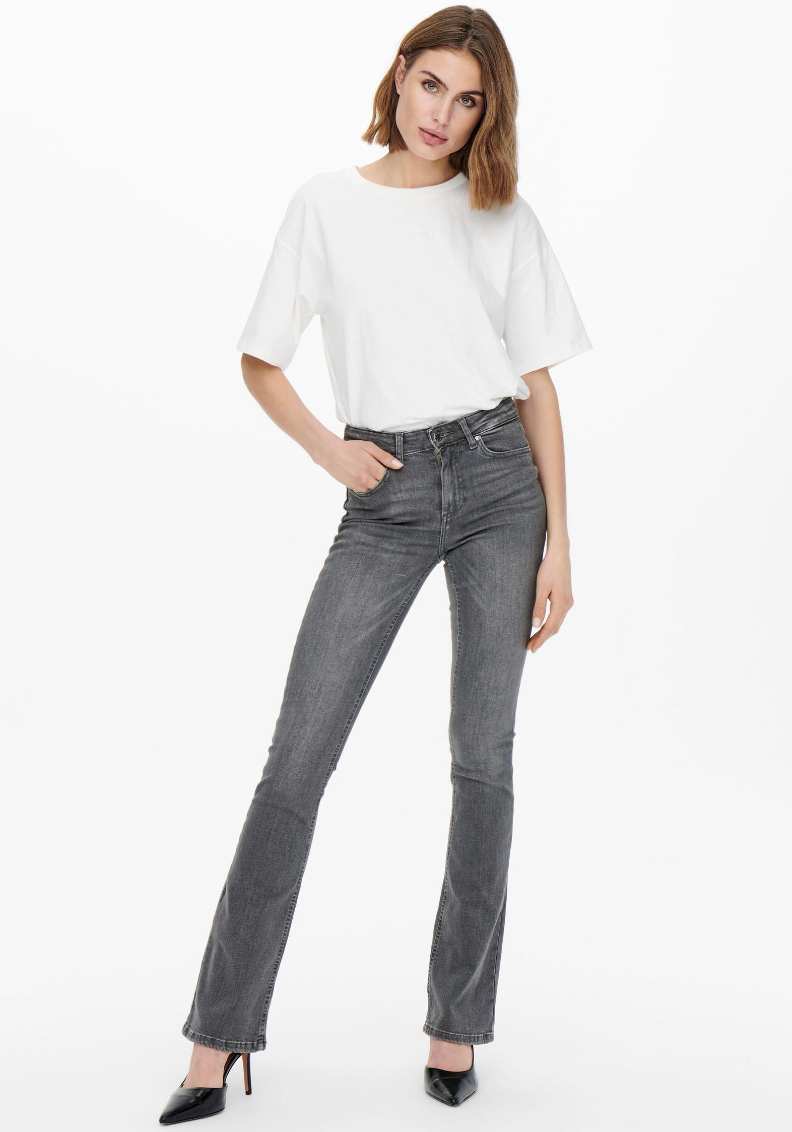 ONLY Bootcut-Jeans »ONLBLUSH LIFE MID FLARED«