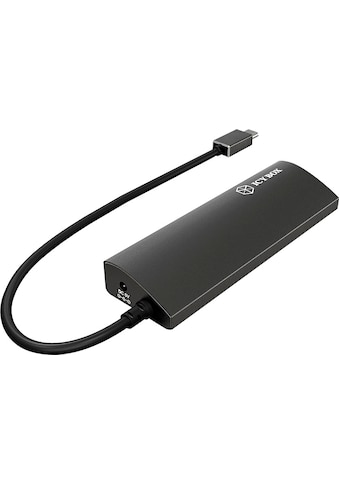 Computer-Adapter »ICY BOX 4-Port USB 3.0 HUB, Aluminium-Gehäuse mit USB-C Stecker«