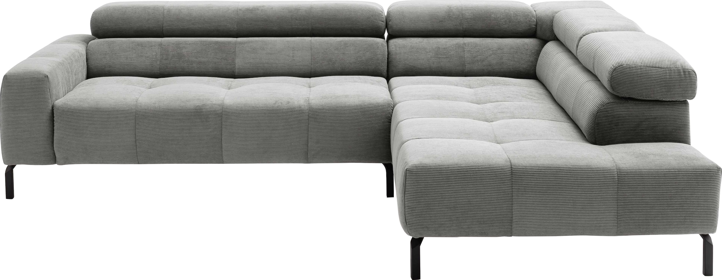 Places of Style Ecksofa »Cleveland, L-Form, incl. Kopfteilverstellung, Brei günstig online kaufen