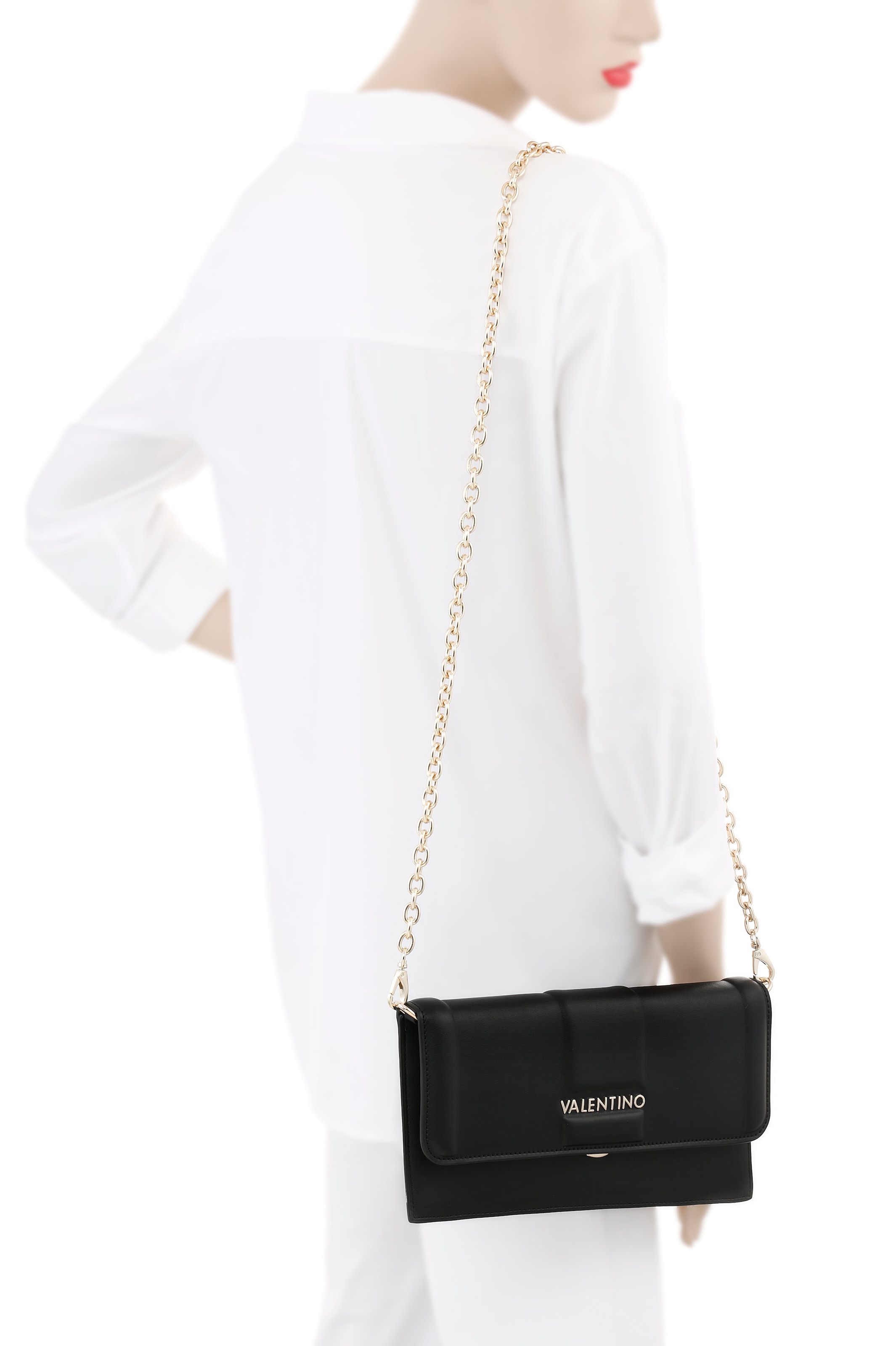 VALENTINO BAGS Umhängetasche »POCHETTE BRASS«, (Set, 2 tlg.), Schultertasche Handtasche Damen Tasche Damen