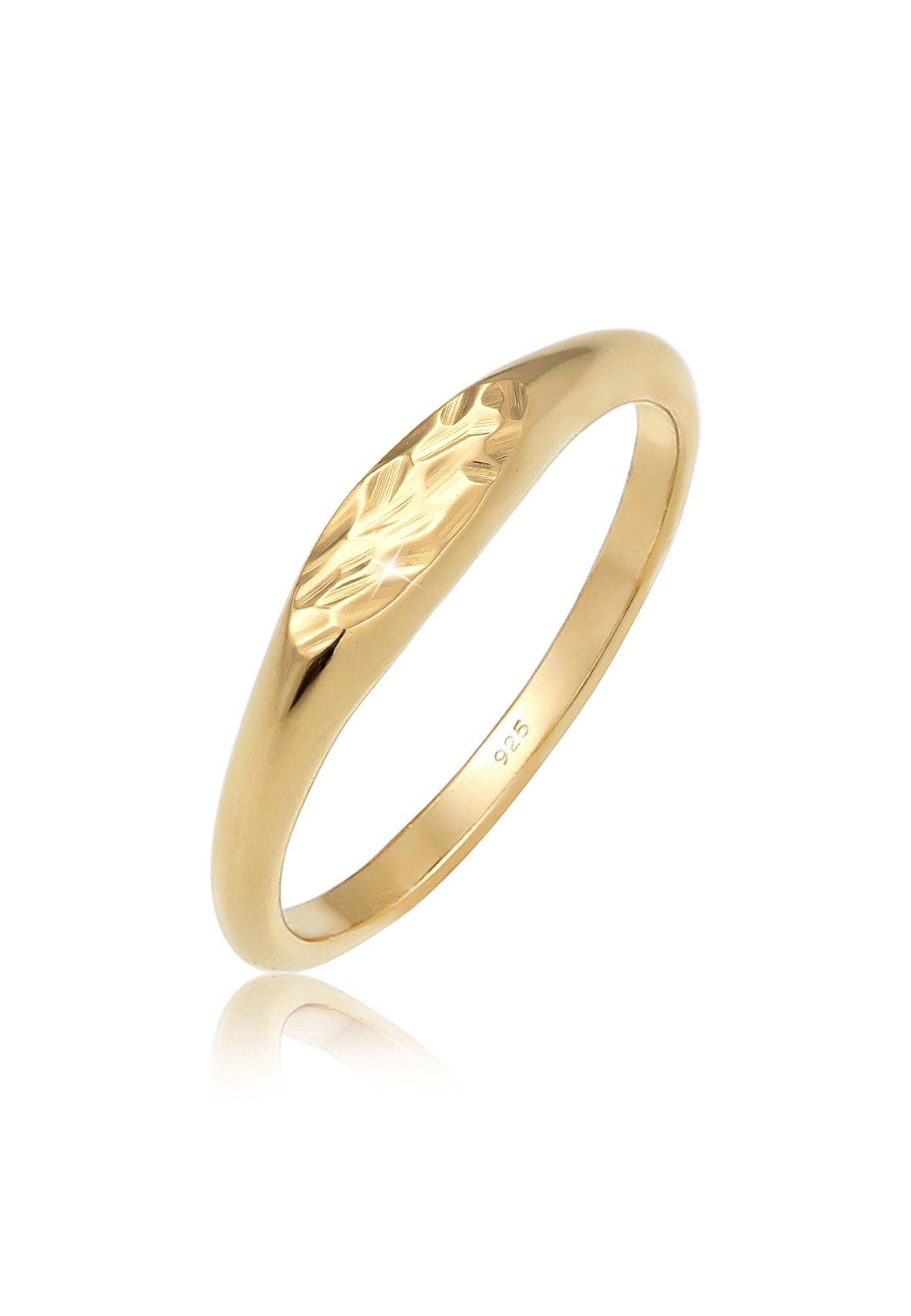 Elli Siegelring »Siegelring Oval Pinky Ring 925 Silber«