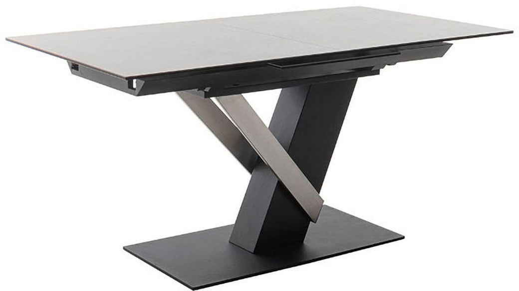 MCA furniture Esstisch »MASSARO Tisch mit Säule 160-210 cm«, (Einzelstück), Keramik, Metall, Synchronauszug, ausziehbar, 6-8 Pers.