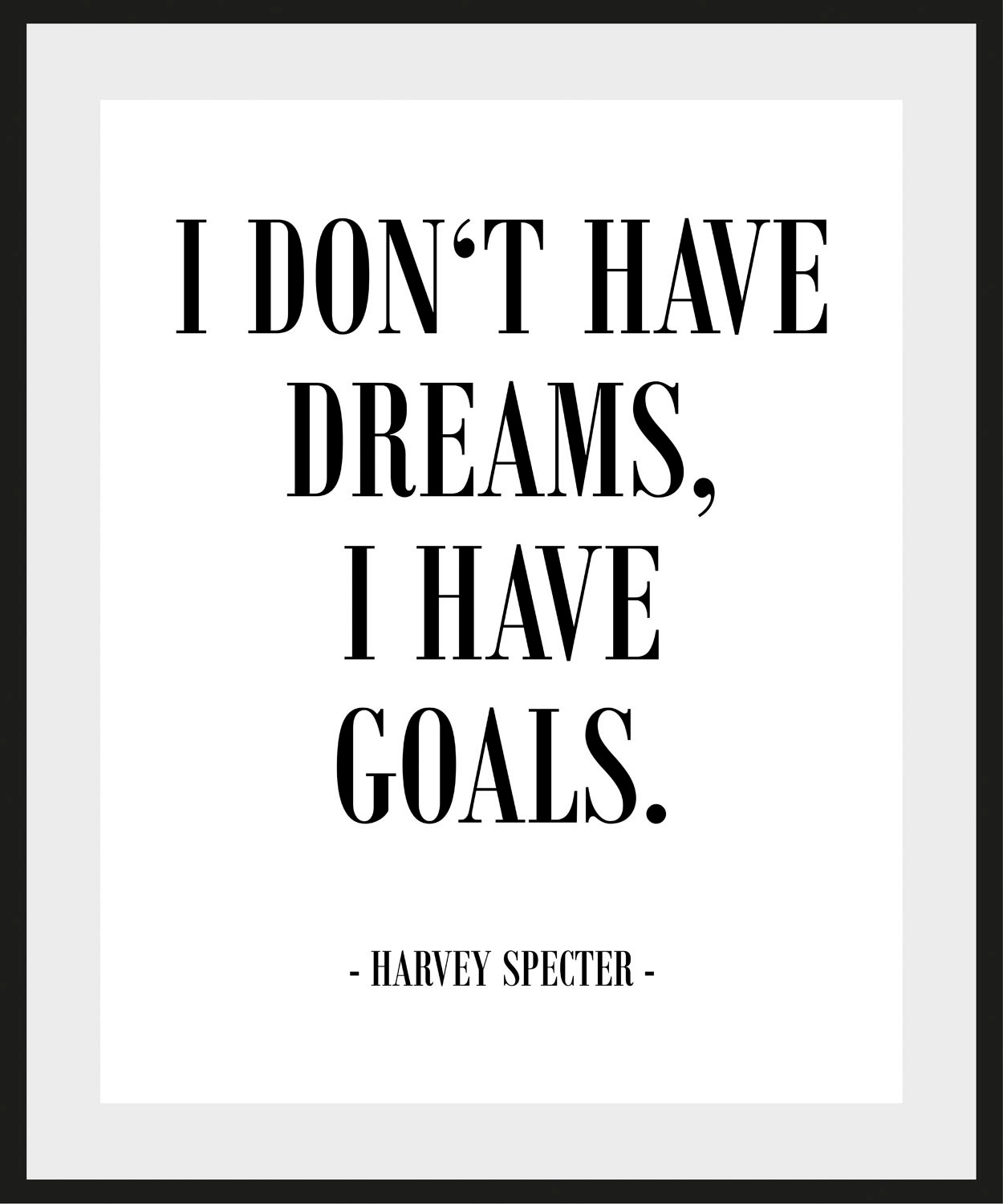 queence Bild »GOALS«, (1 St.), HD Premium Poster-Druck inkl. Holzrahmen günstig online kaufen