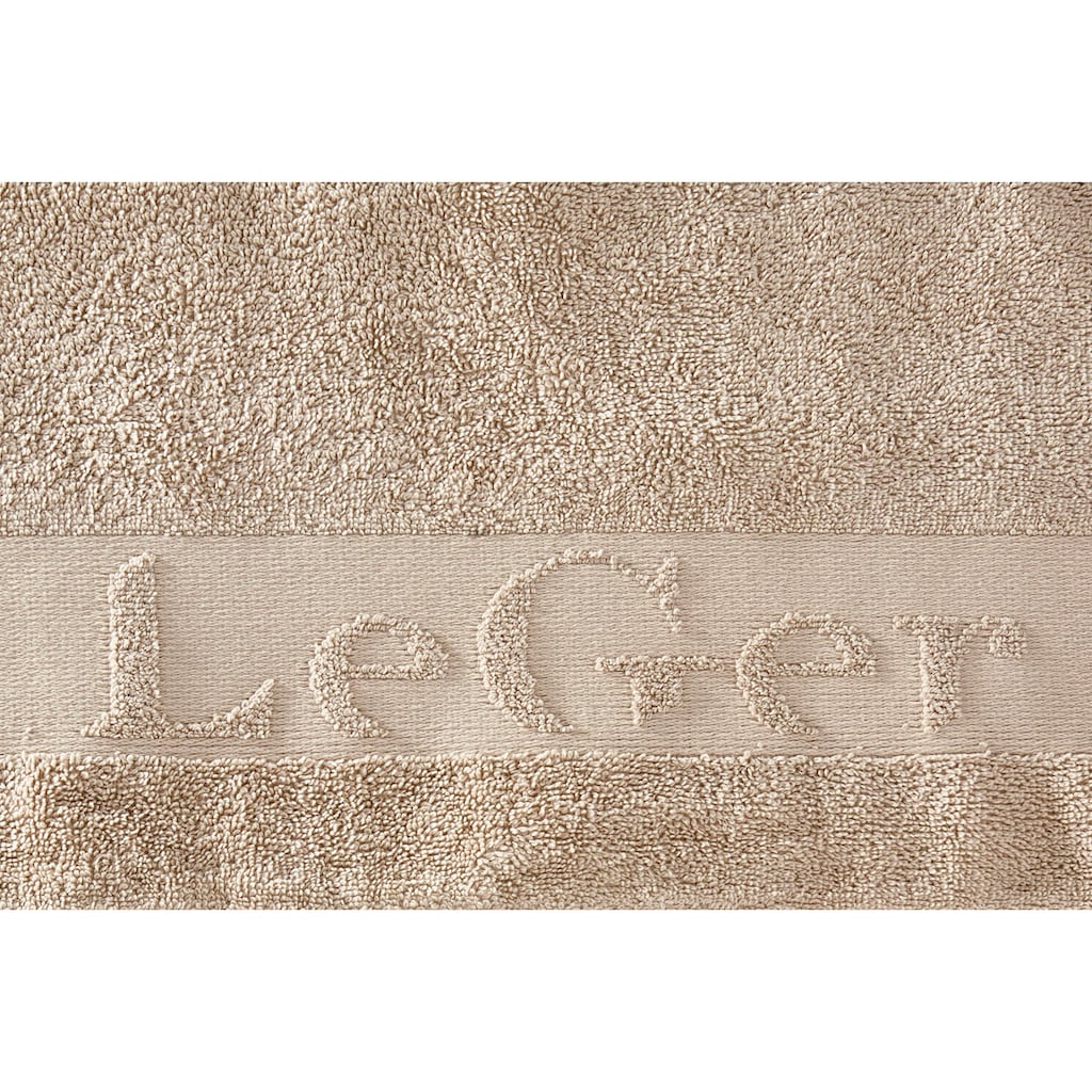 LeGer Home by Lena Gercke Handtuch Set »Anisa«, 5 tlg., Walkfrottee, Handtuchset mit Markenschriftzug auf der Bordüre, weiche Handtücher aus 100% Baumwolle