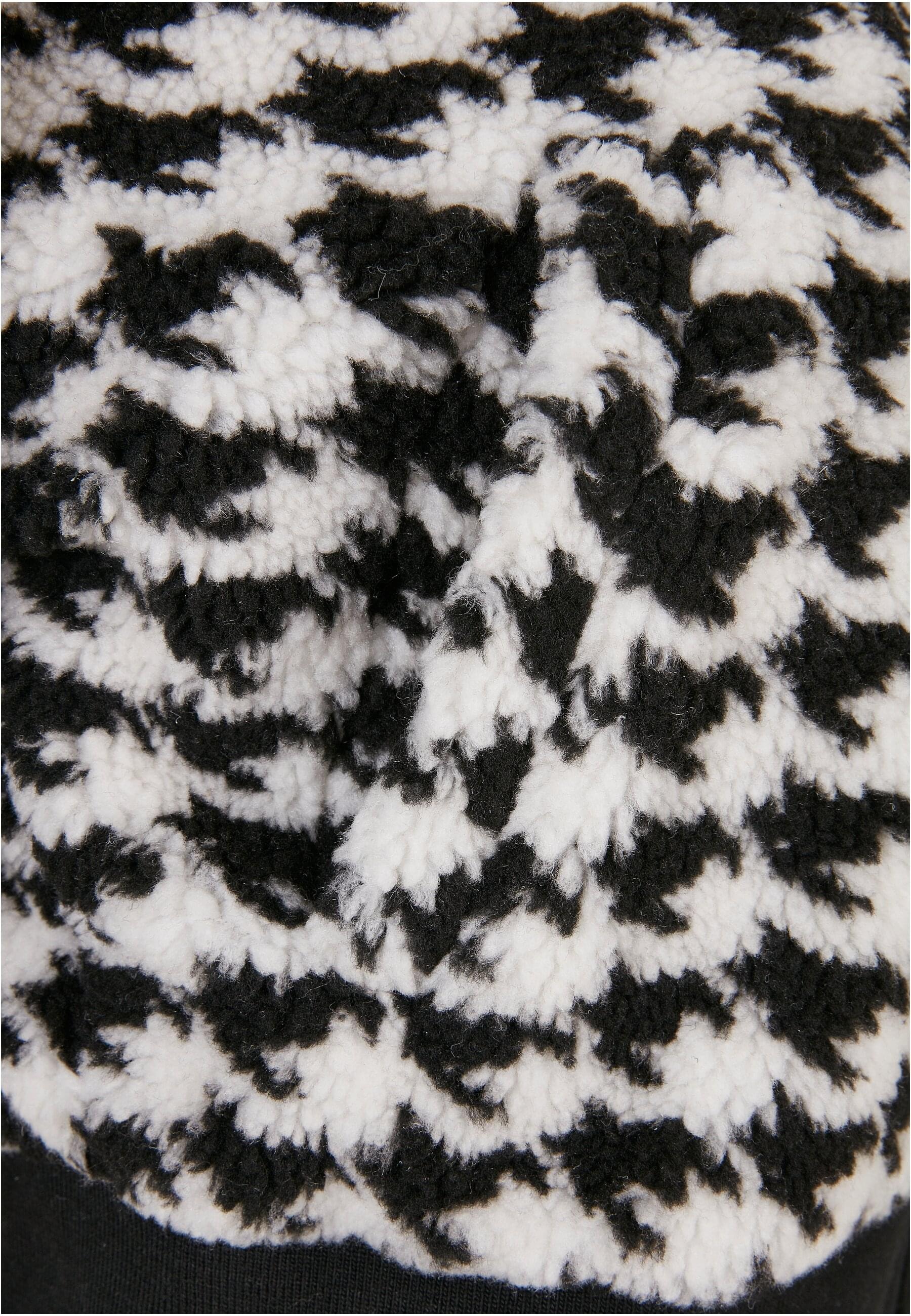 URBAN CLASSICS Allwetterjacke »Urban Classics Damen Ladies Short Oversized AOP Sherpa Jacket« 1 Stk. tlg. mit Kapuze