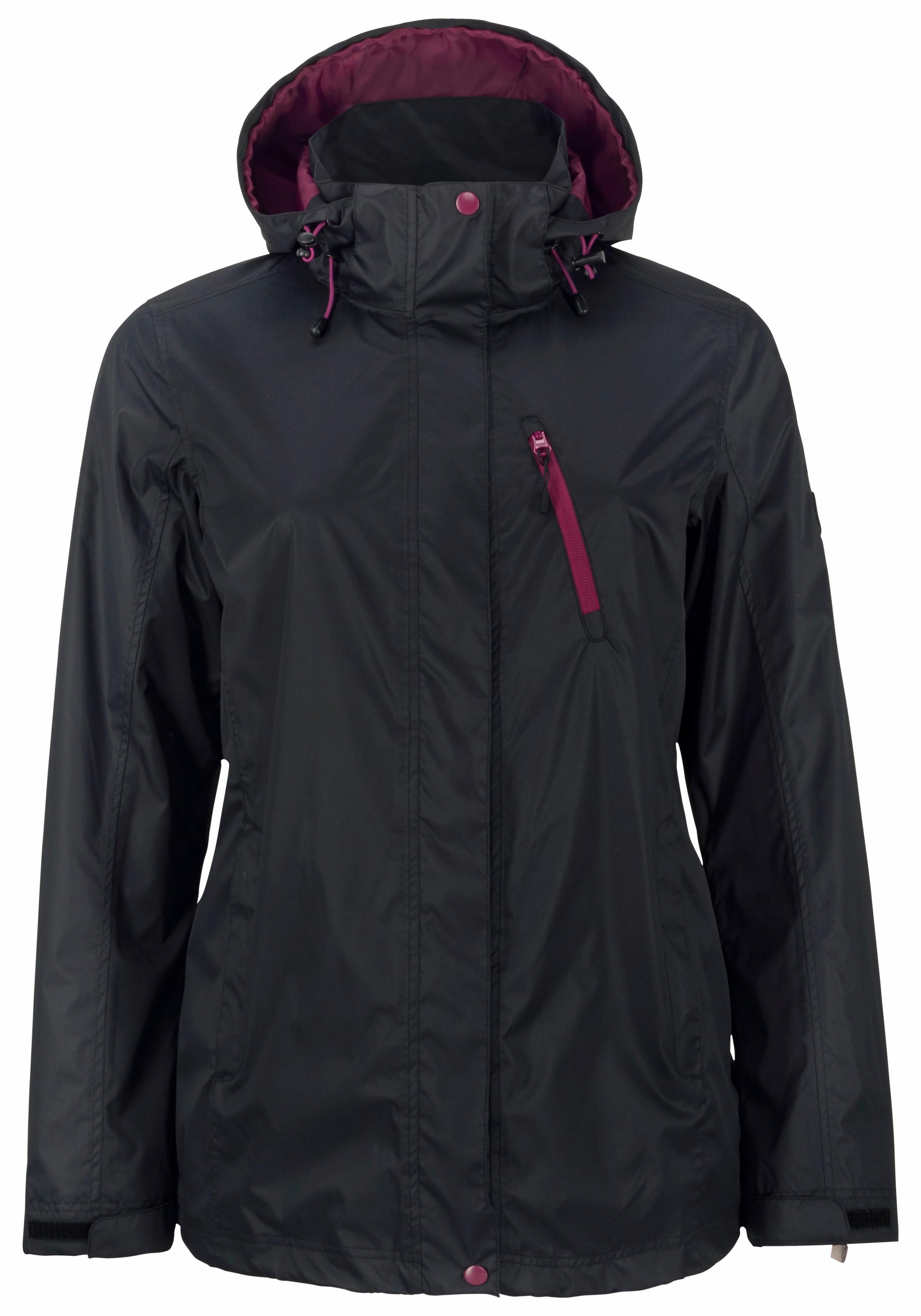 Polarino 3-in-1-Funktionsjacke 2 Stk. tlg. mit Kapuze Außenjacke: 3.000mm Wassersäule, wind- & wasserdicht, atmungsaktiv