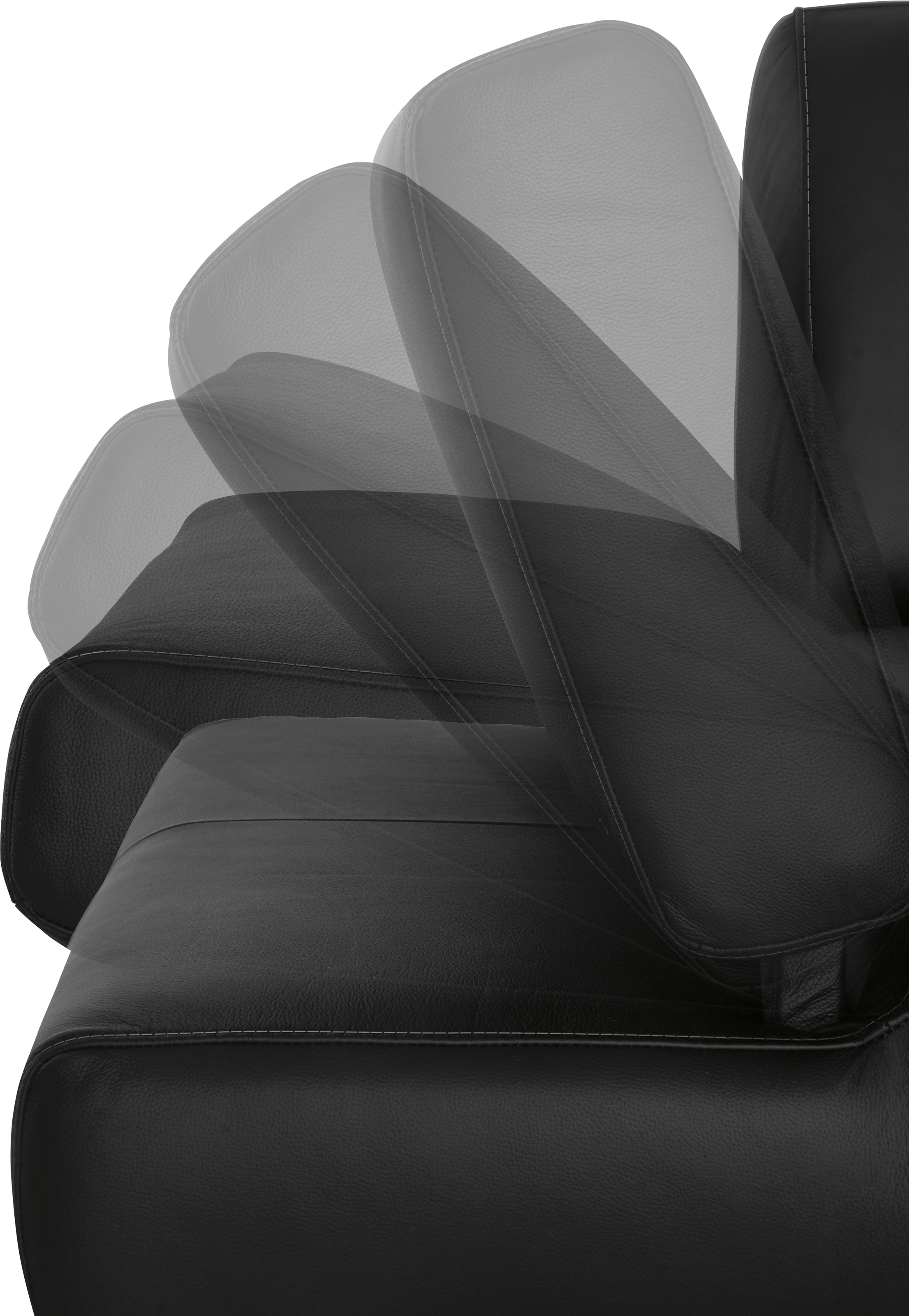 W.SCHILLIG 3-Sitzer »taboo Designsofa mit hohem Sitzkomfort«, mit Normaltiefe, inklusive Armlehnenverstellung, mit Kontrastnaht